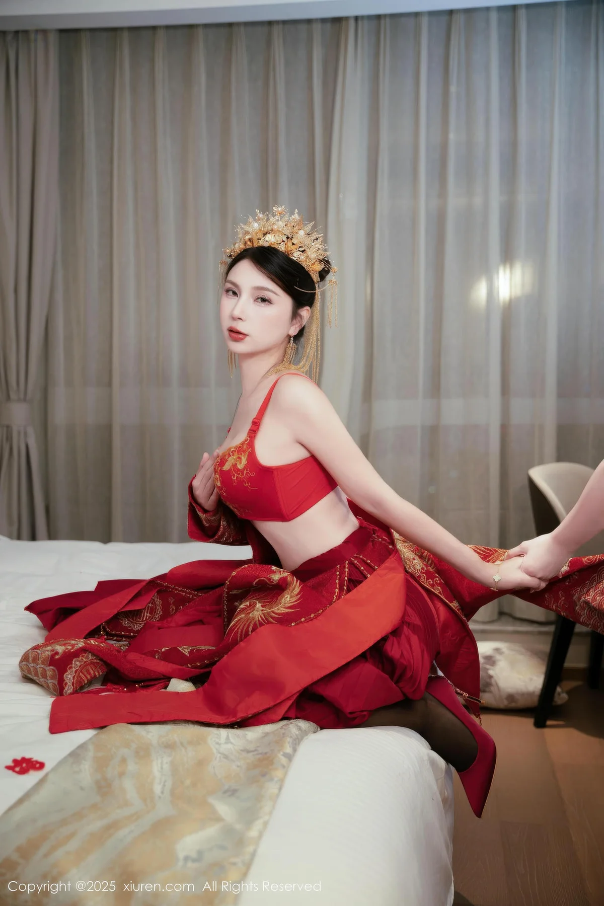 XiuRen 秀人 No.10865 小蛮妖 新娘喜服主题写真 - 9