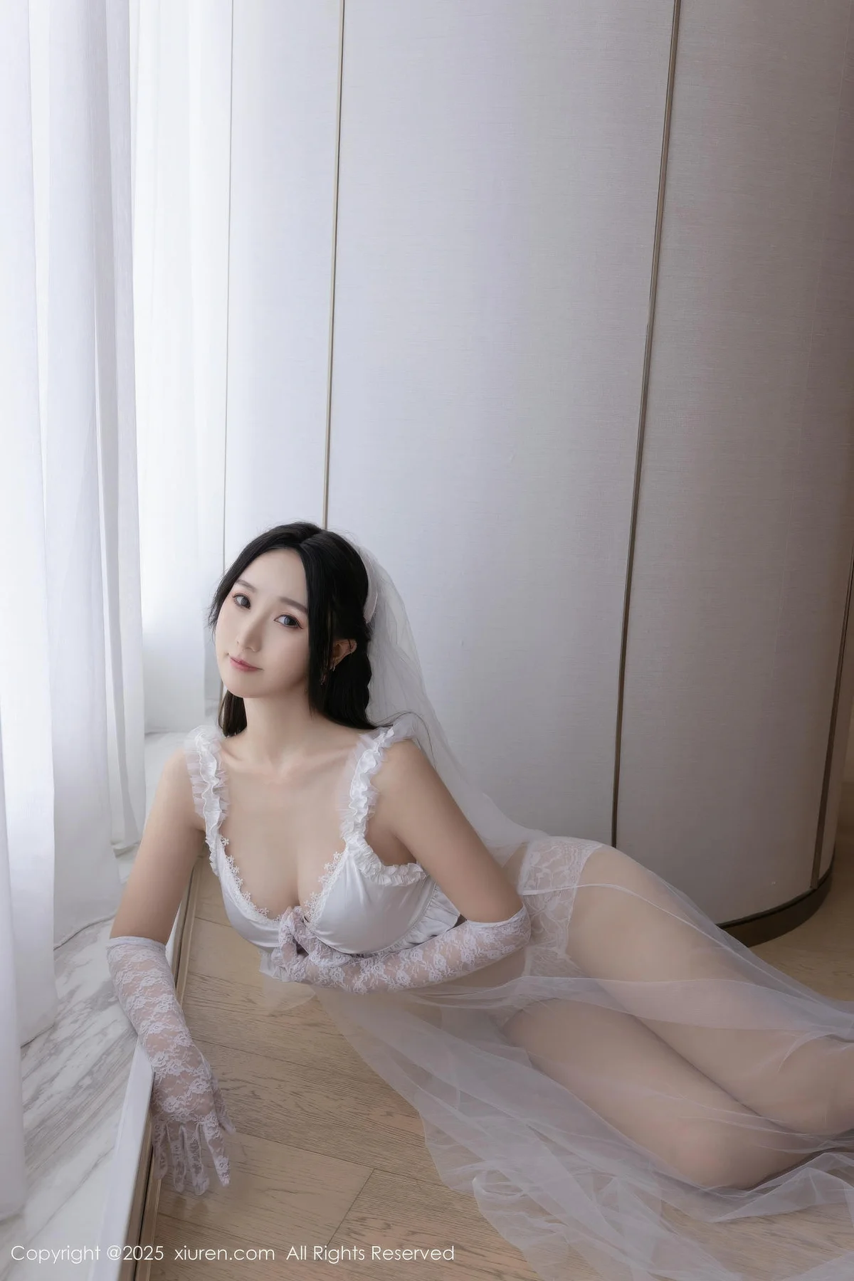 XiuRen 秀人 No.10871 杏子Yada 轻透白纱主题写真 - 3