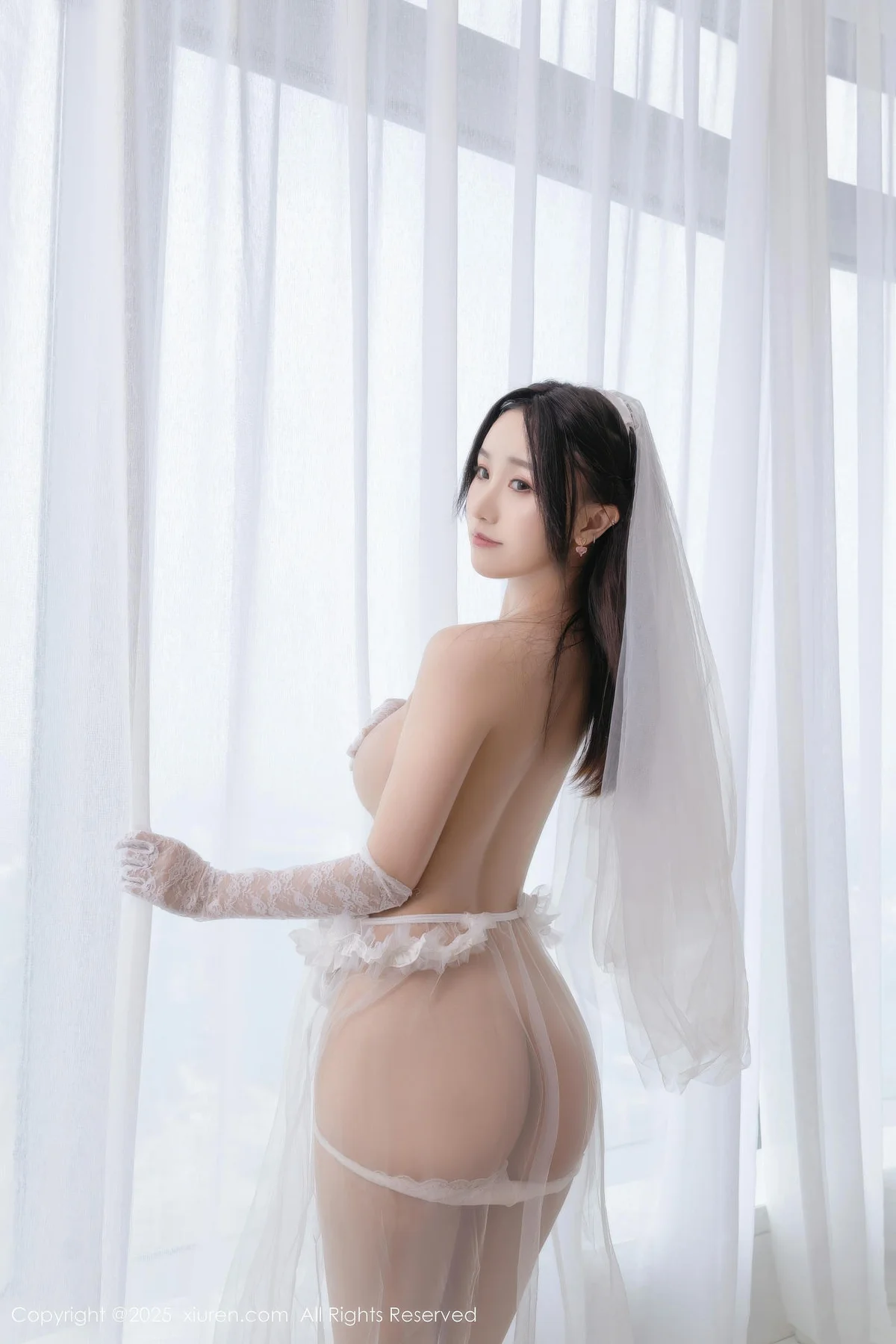 XiuRen 秀人 No.10871 杏子Yada 轻透白纱主题写真 - 6