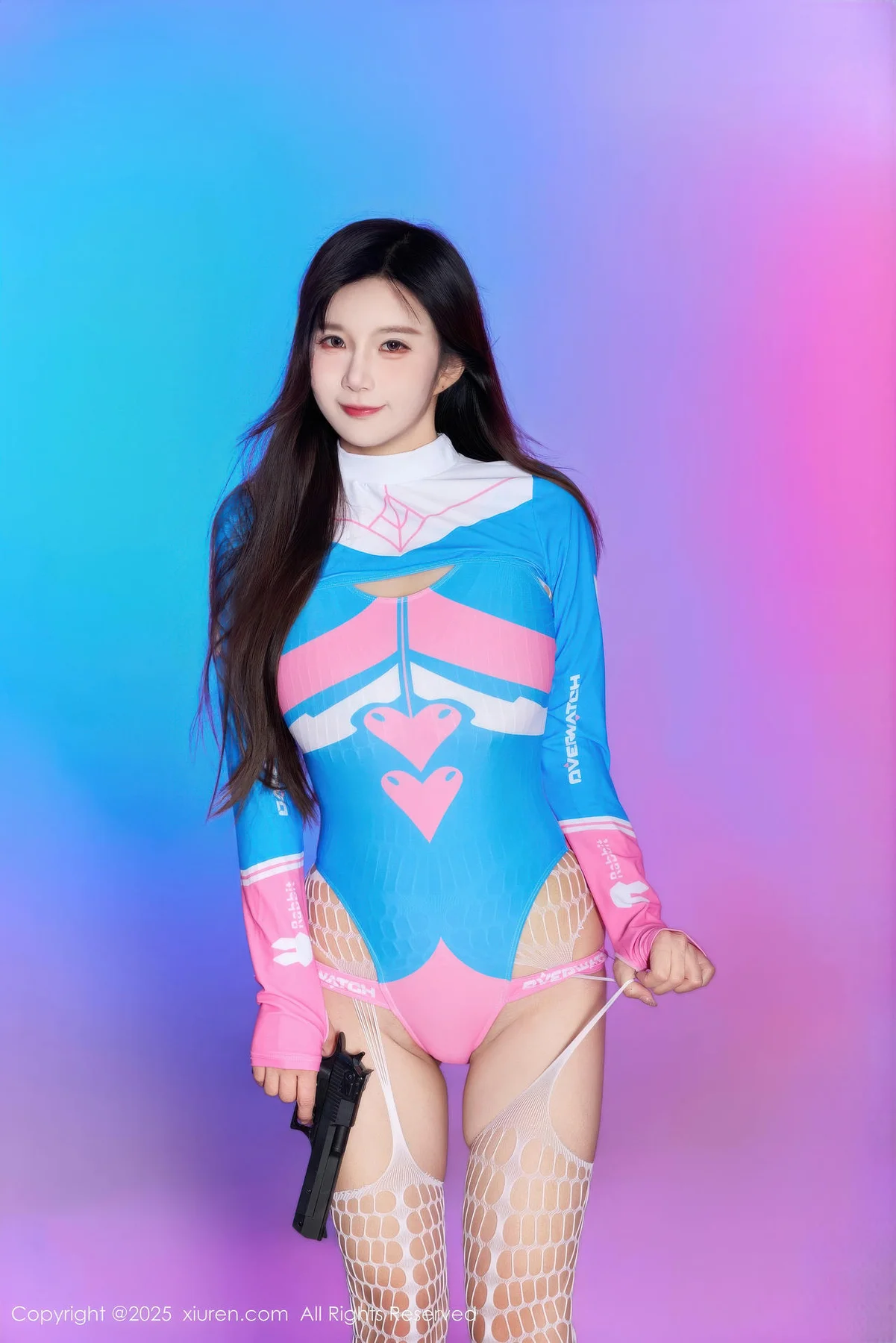 XiuRen 秀人 No.10886 小肉肉咪 Cosplay装扮白色网袜 - 2