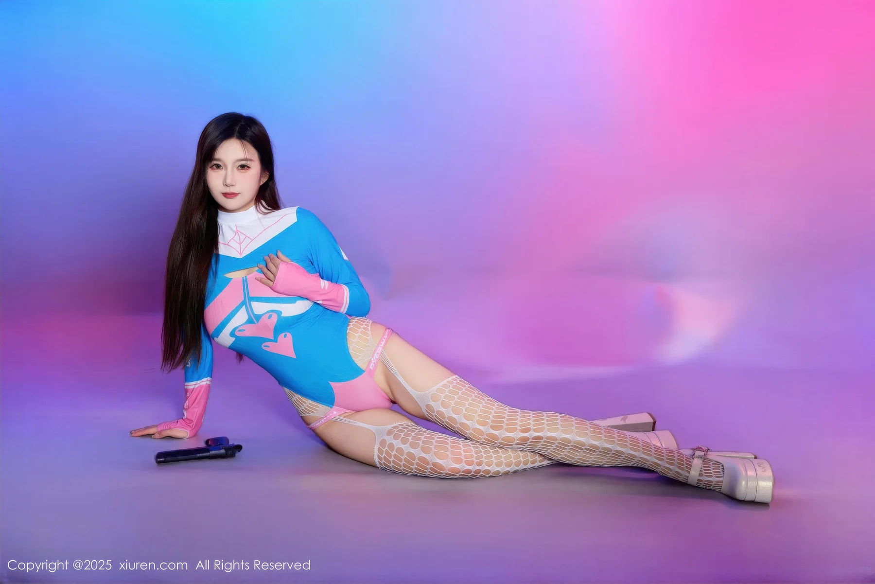 XiuRen 秀人 No.10886 小肉肉咪 Cosplay装扮白色网袜 - 5