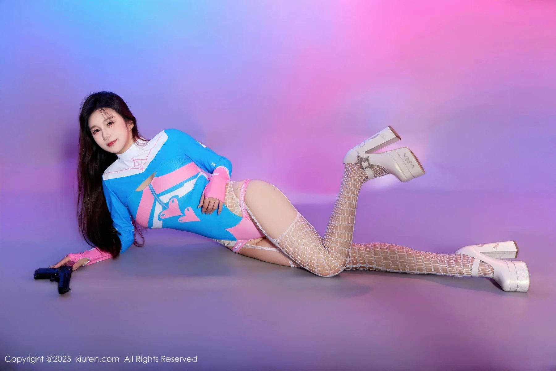 XiuRen 秀人 No.10886 小肉肉咪 Cosplay装扮白色网袜 - 7