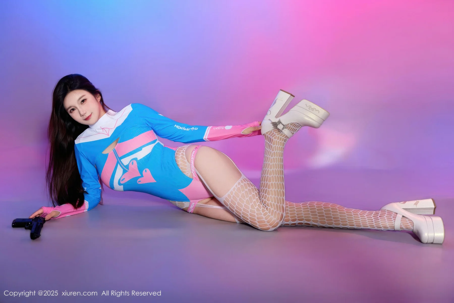 XiuRen 秀人 No.10886 小肉肉咪 Cosplay装扮白色网袜 - 8