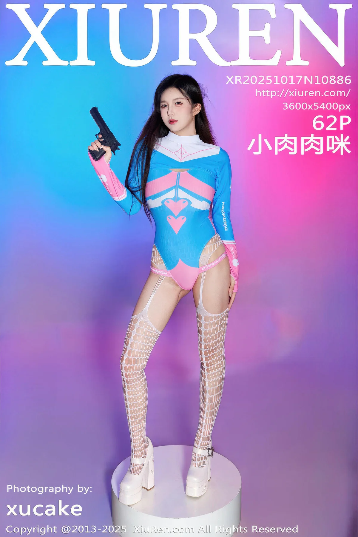 XiuRen 秀人 No.10886 小肉肉咪 Cosplay装扮白色网袜 - 3