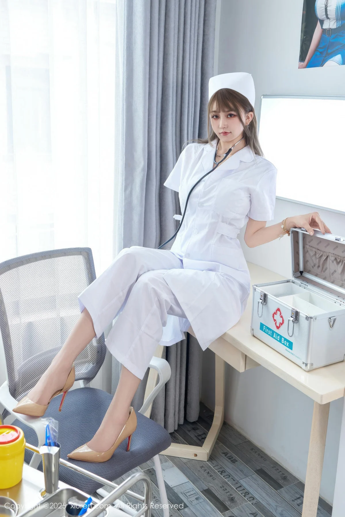 XiuRen 秀人 No.10896 Zoe柚柚 白色护士制服诱惑 - 5