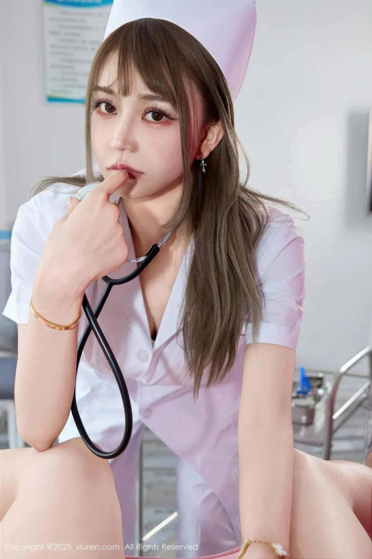 XiuRen 秀人 No.10896 Zoe柚柚 白色护士制服诱惑 - 4