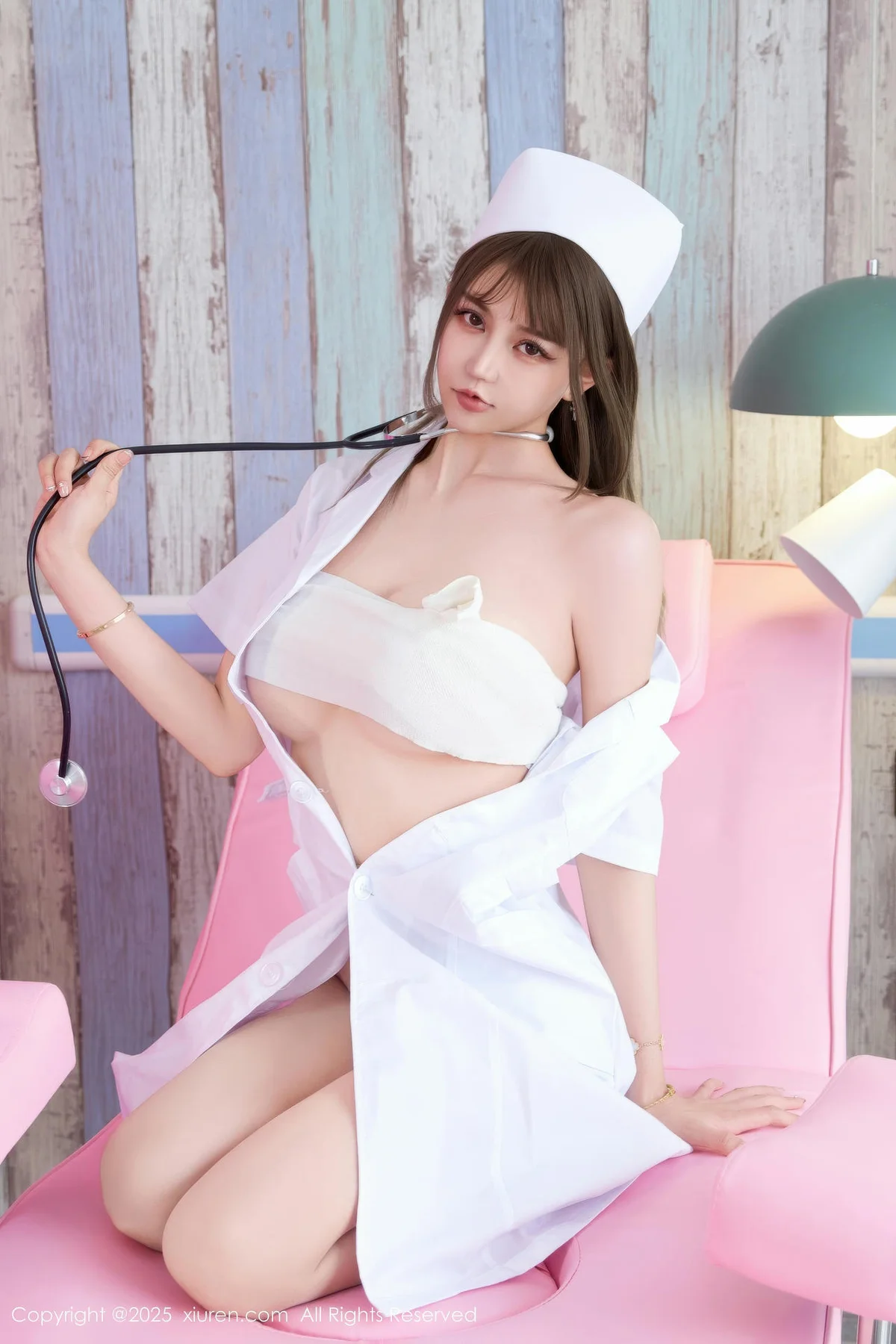 XiuRen 秀人 No.10896 Zoe柚柚 白色护士制服诱惑 - 1