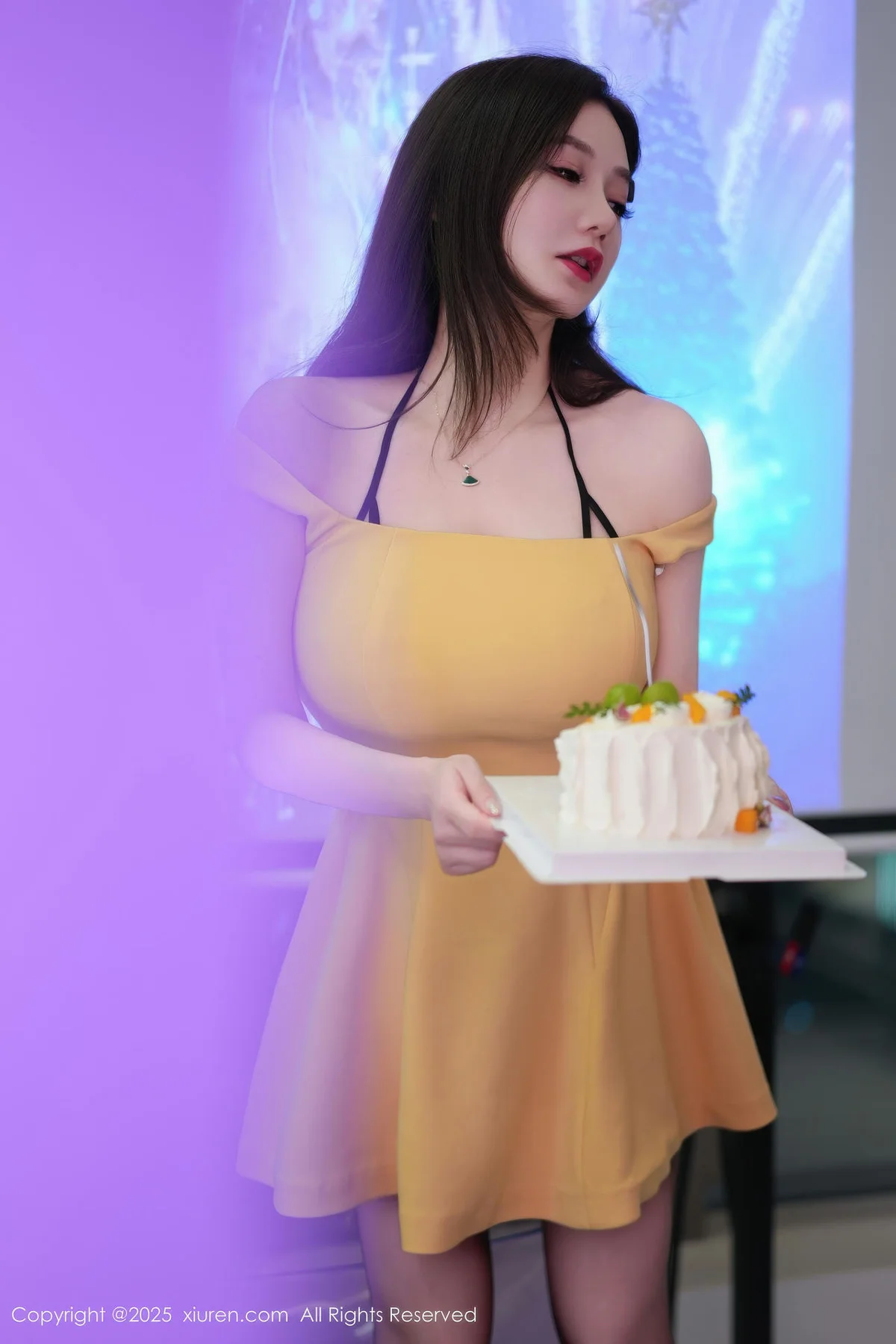 XiuRen 秀人 No.10897 心妍小公主 黄色连衣短裙 - 7