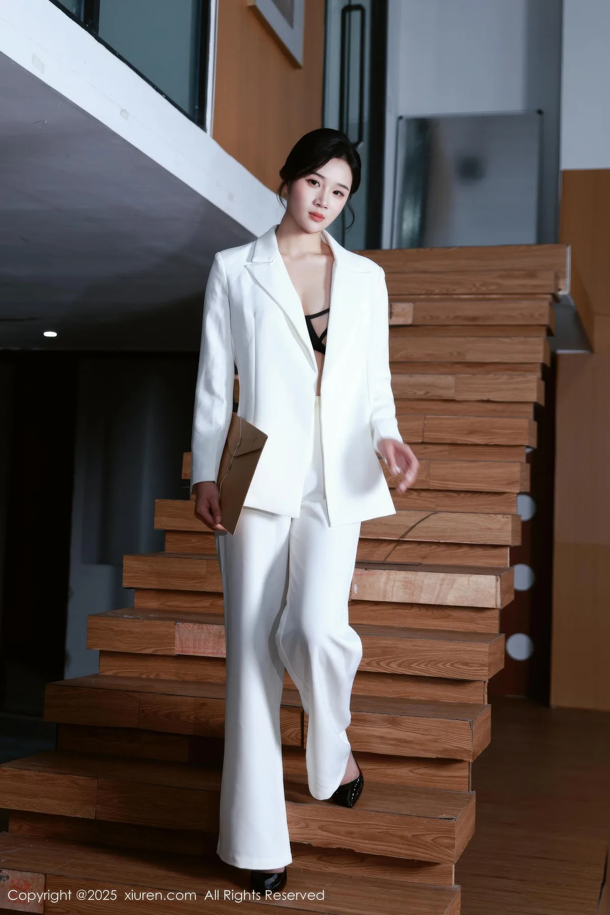 XiuRen 秀人 No.10908 南乔 白色西装黑丝ol - 2