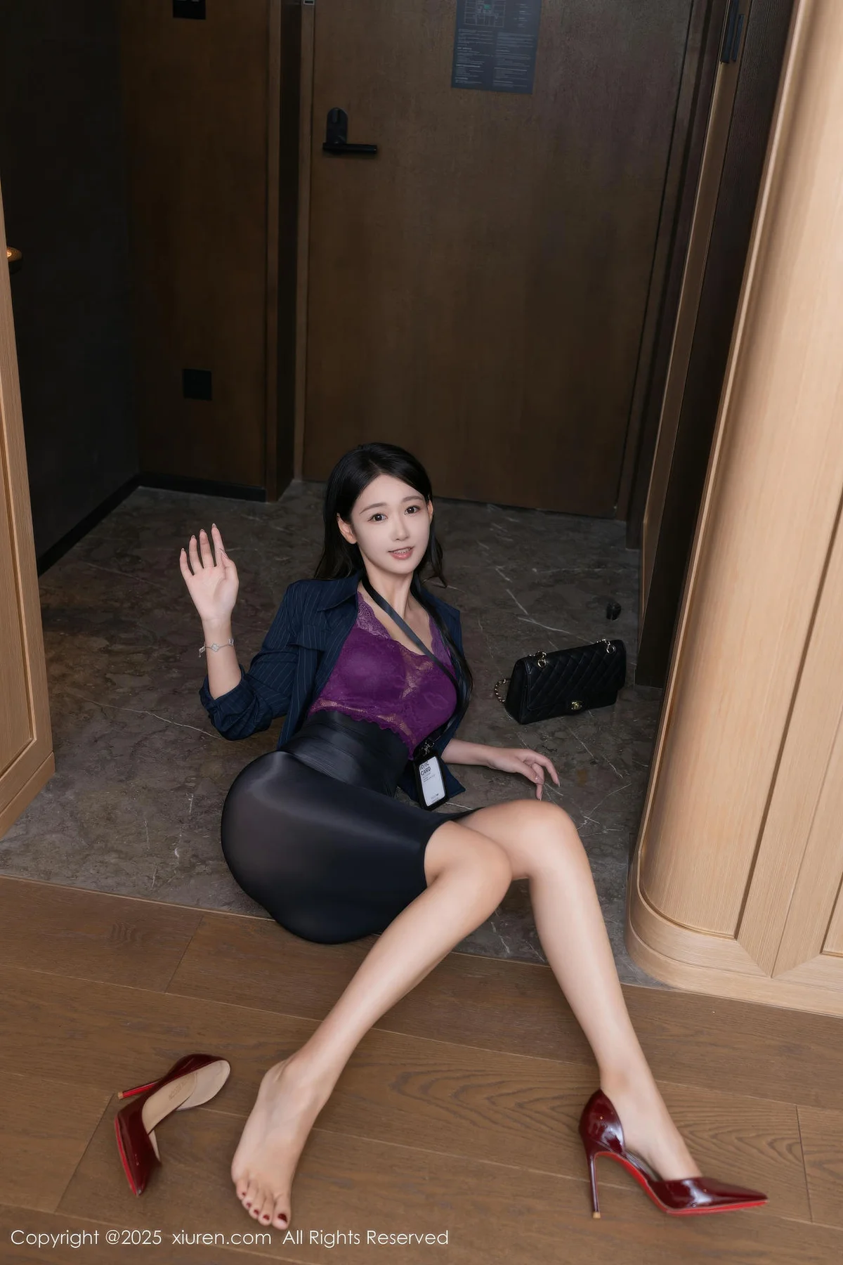 XiuRen 秀人 No.10916 唐安琪 透视黑丝裙超诱惑翘臀 - 10