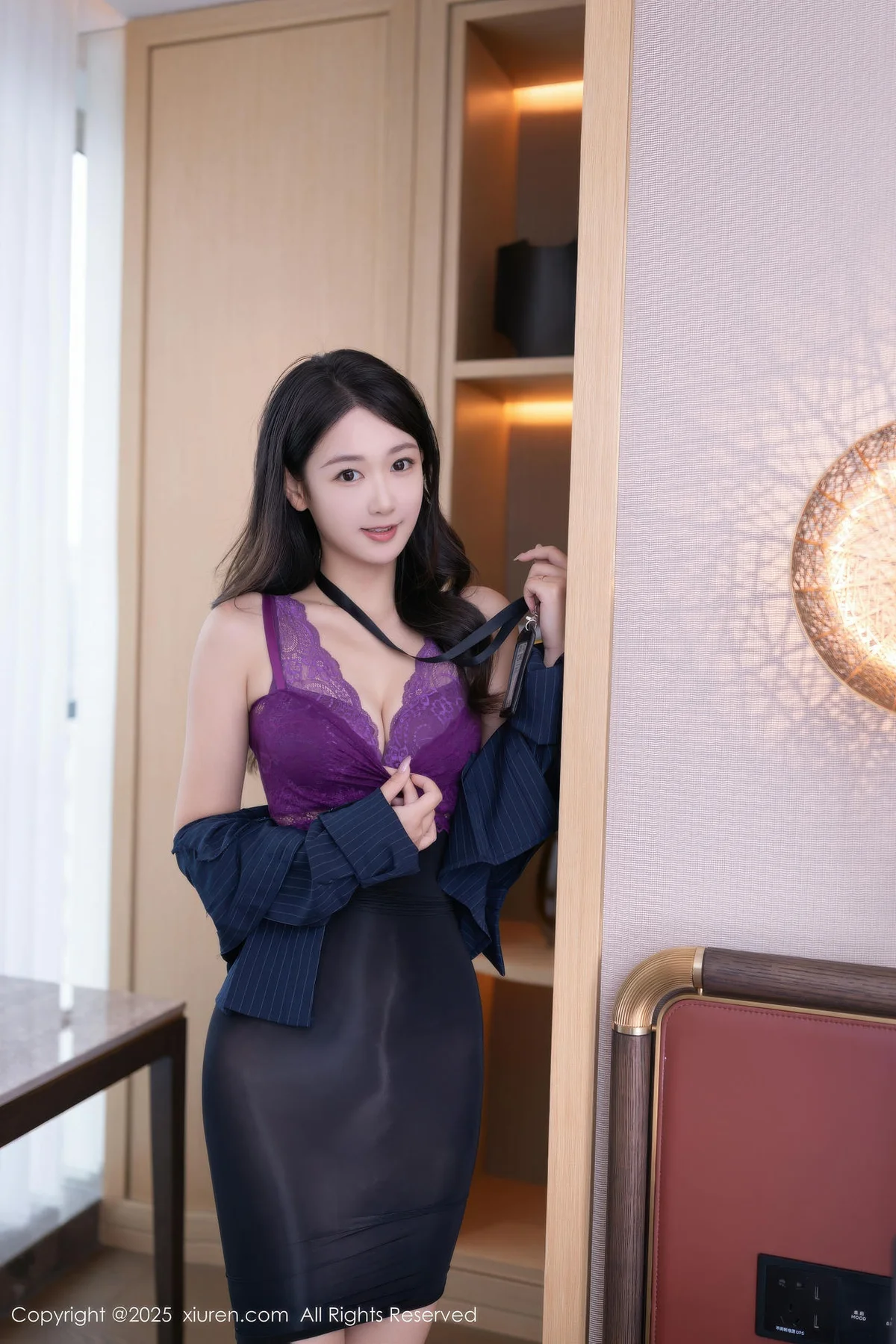 XiuRen 秀人 No.10916 唐安琪 透视黑丝裙超诱惑翘臀 - 3