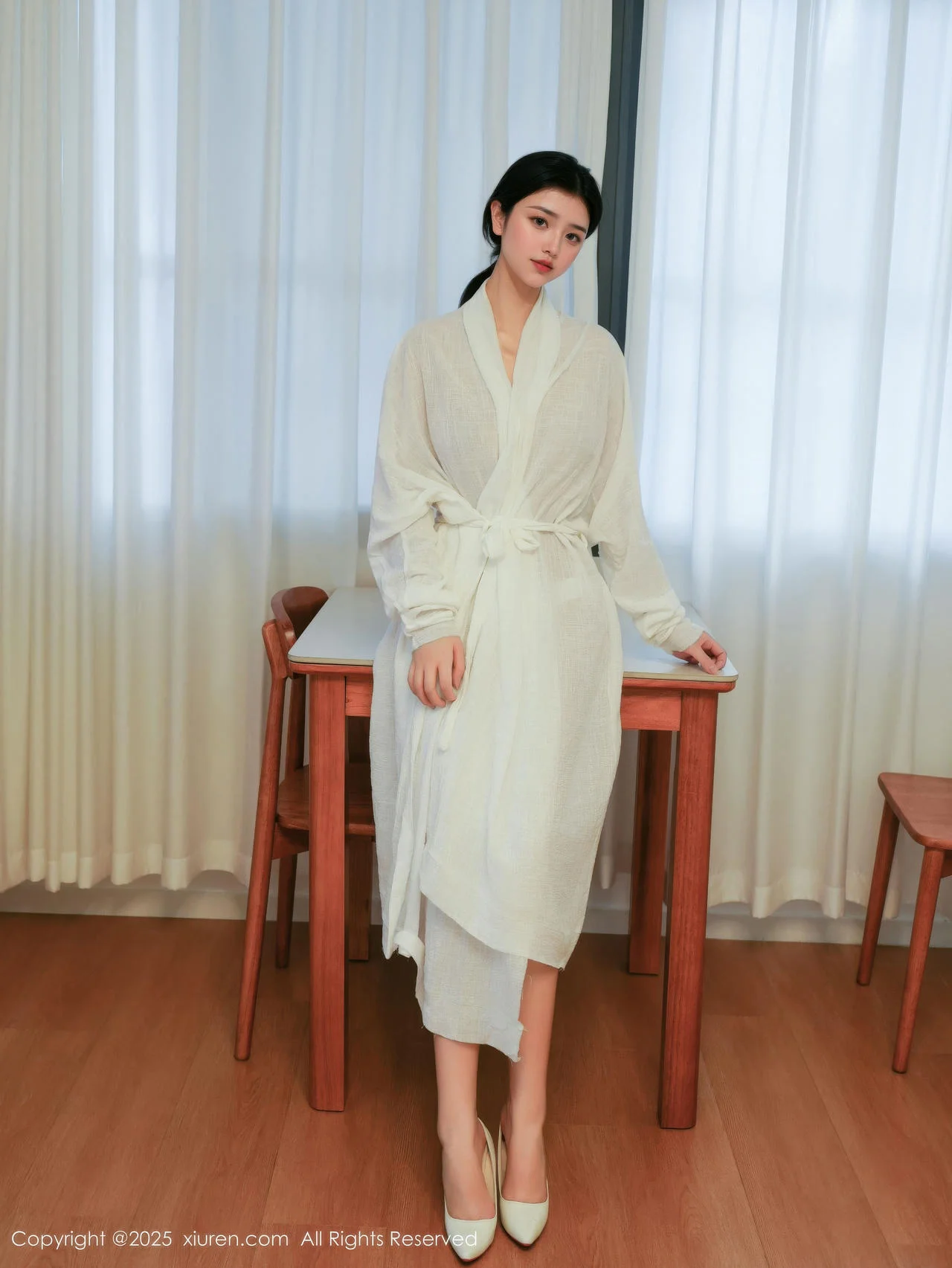 XiuRen 秀人 No.10920 林悦溪儿 白色浴袍玉体诱惑 - 2