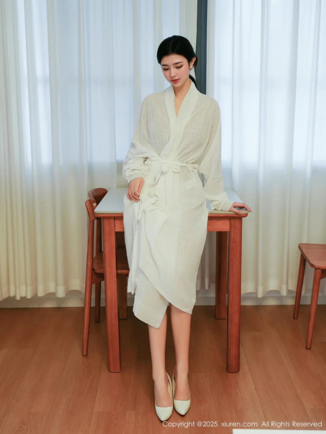 XiuRen 秀人 No.10920 林悦溪儿 白色浴袍玉体诱惑 - 4