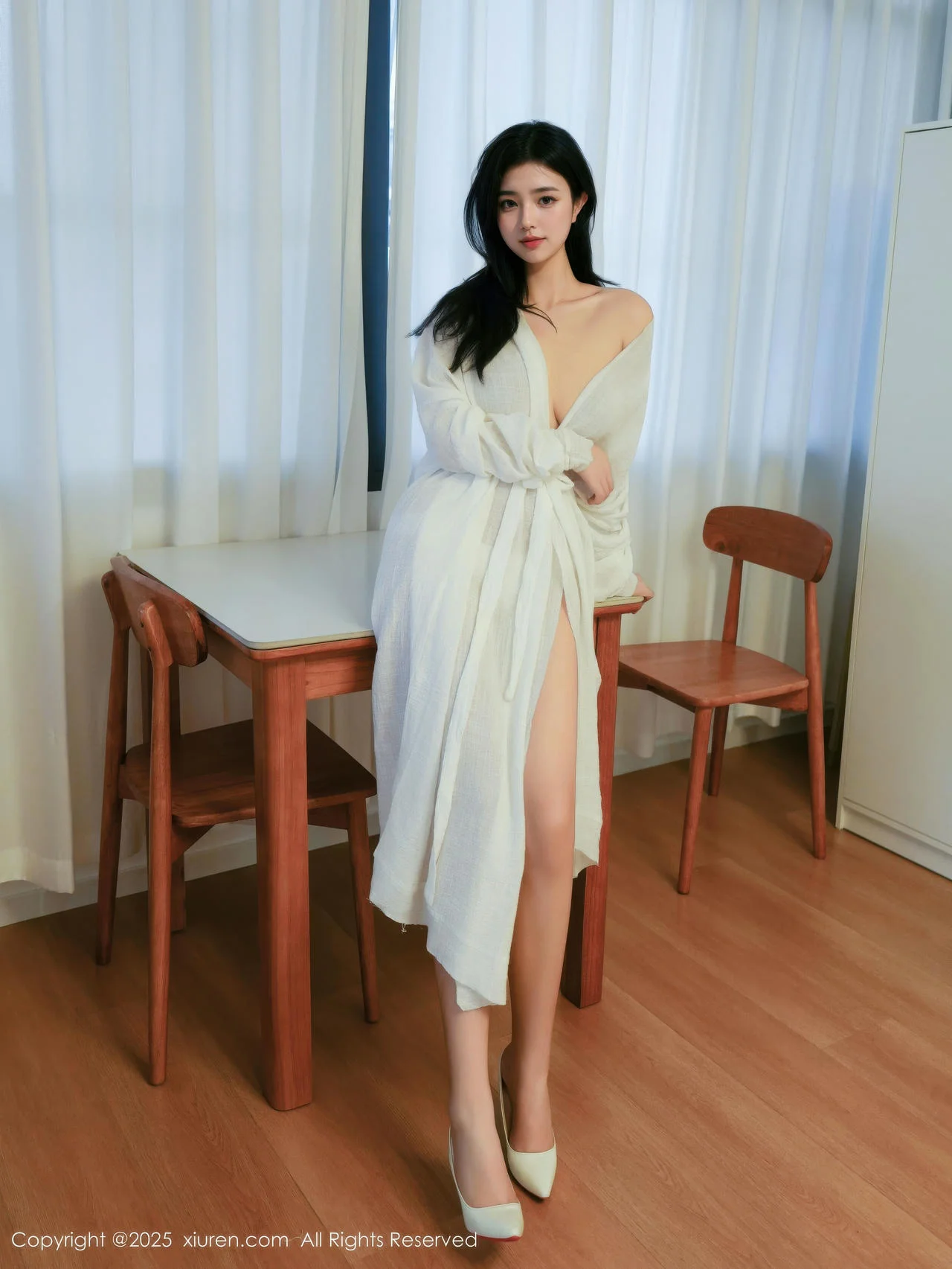 XiuRen 秀人 No.10920 林悦溪儿 白色浴袍玉体诱惑 - 5