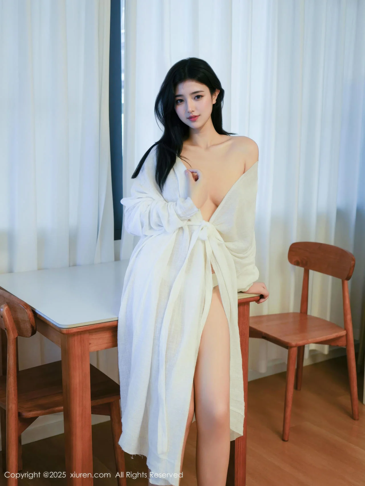 XiuRen 秀人 No.10920 林悦溪儿 白色浴袍玉体诱惑 - 1