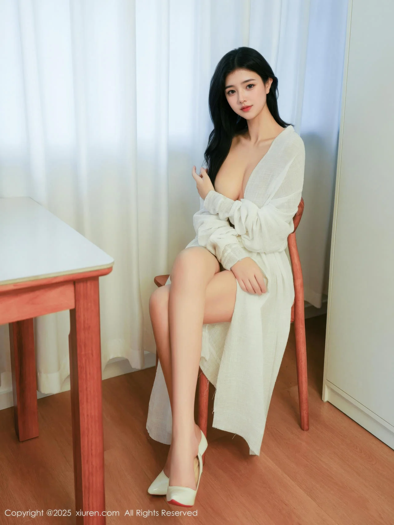 XiuRen 秀人 No.10920 林悦溪儿 白色浴袍玉体诱惑 - 2