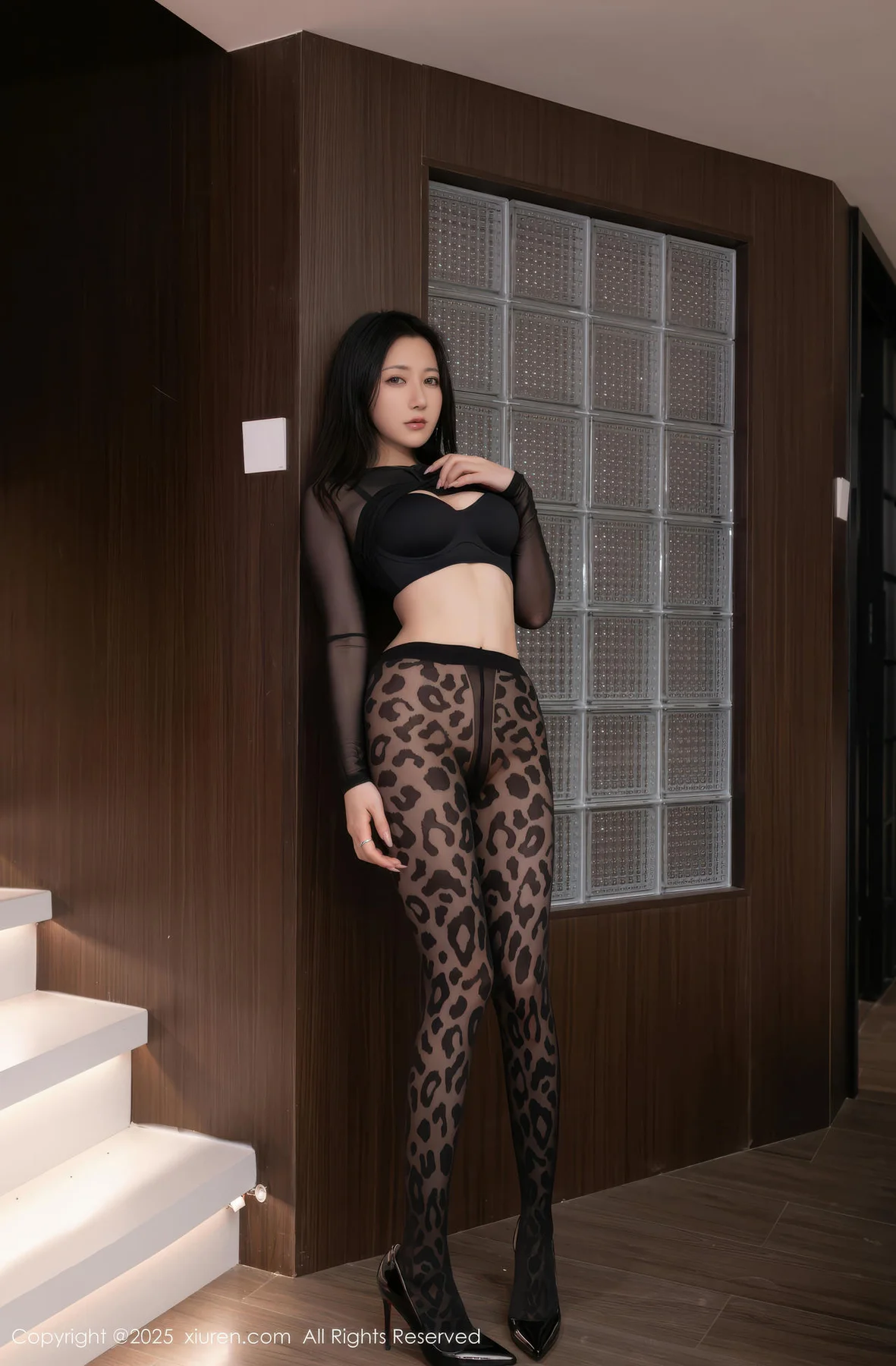 XiuRen 秀人 No.10938 鱼子酱Fish 性感豹纹黑丝 - 5