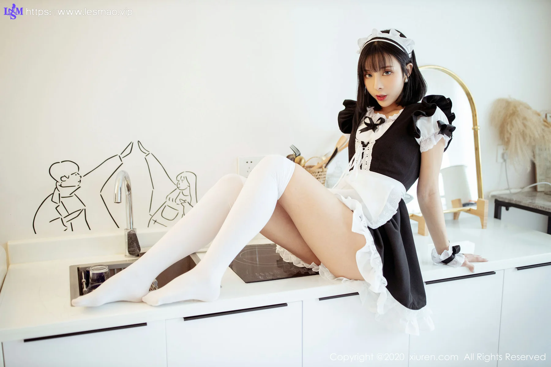 XiuRen 秀人 No.2008 情趣女仆制服写真 陈小喵 - 4