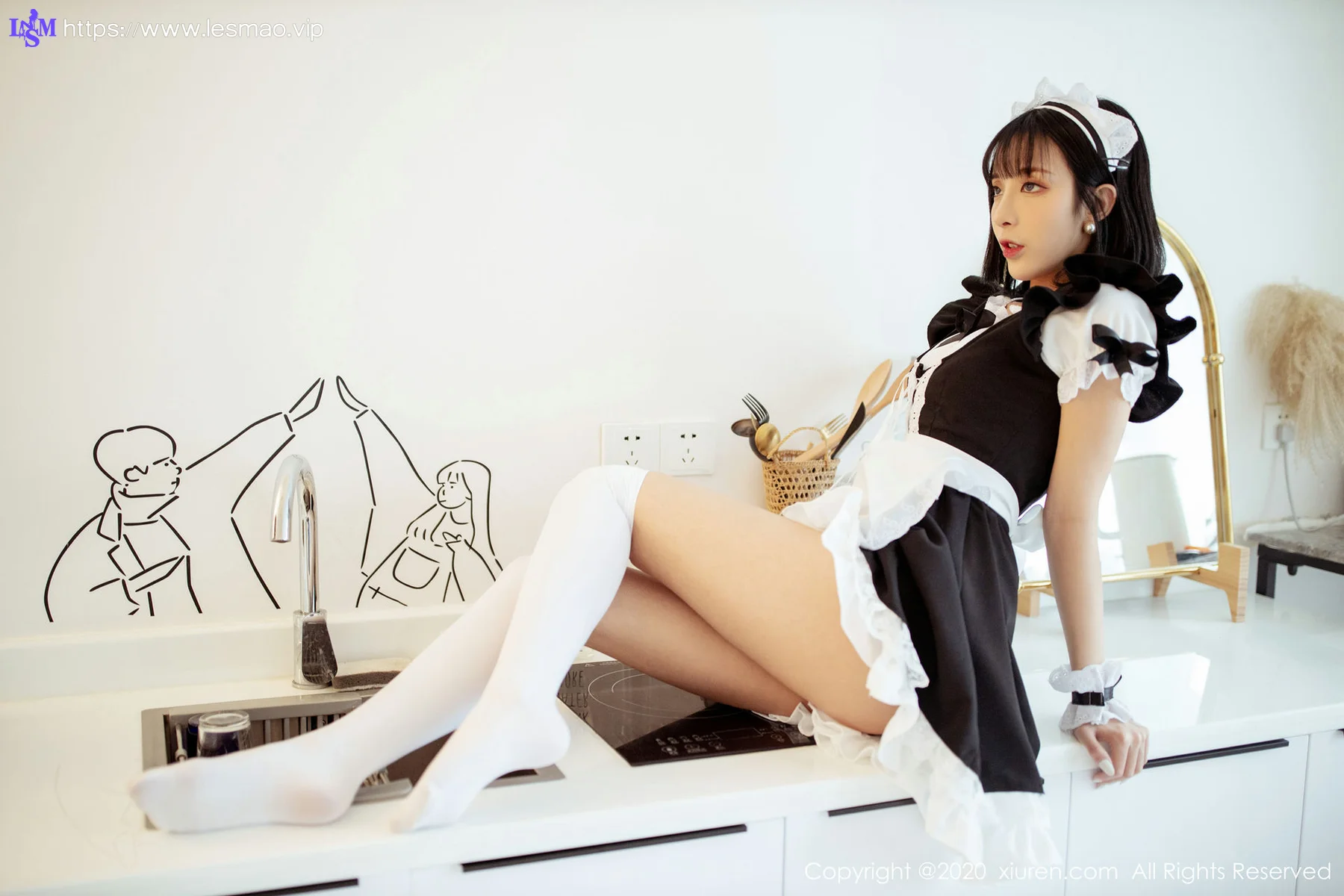 XiuRen 秀人 No.2008 情趣女仆制服写真 陈小喵 - 5