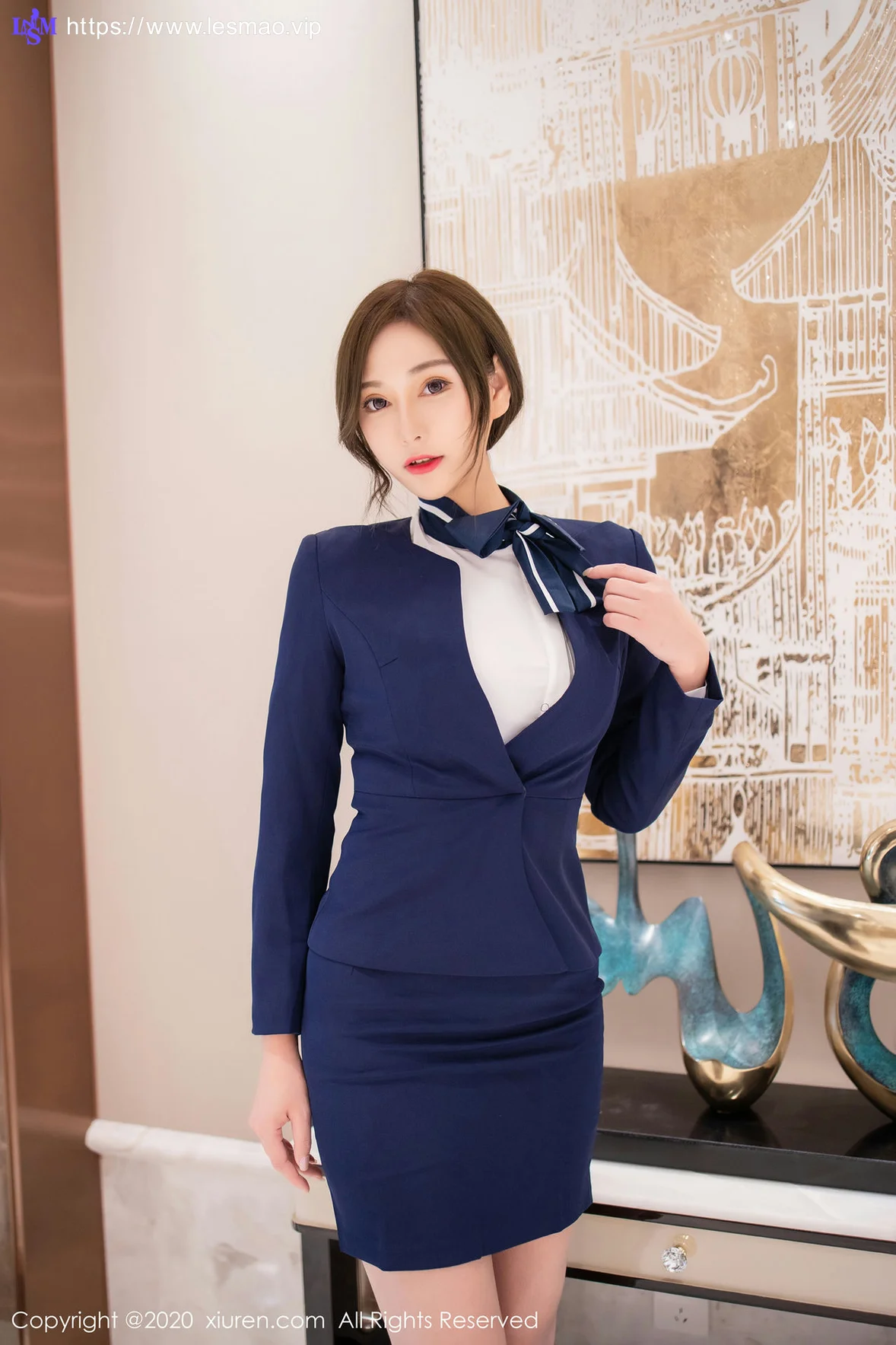 XiuRen 秀人 No.2221 Lavinia肉肉 性感制服写真 - 9