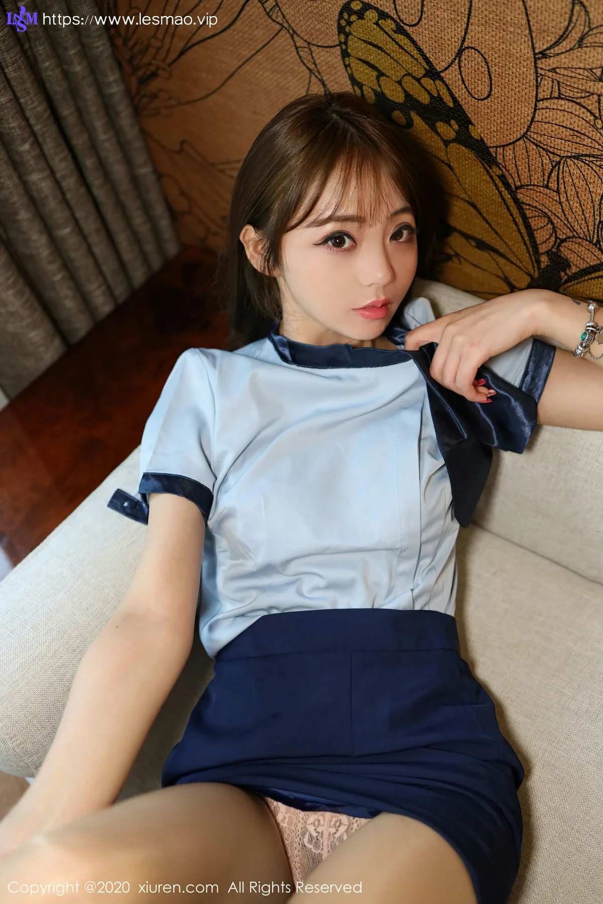 XiuRen 秀人 No.2555   蓝色ol制服系列 余贝拉bella - 3