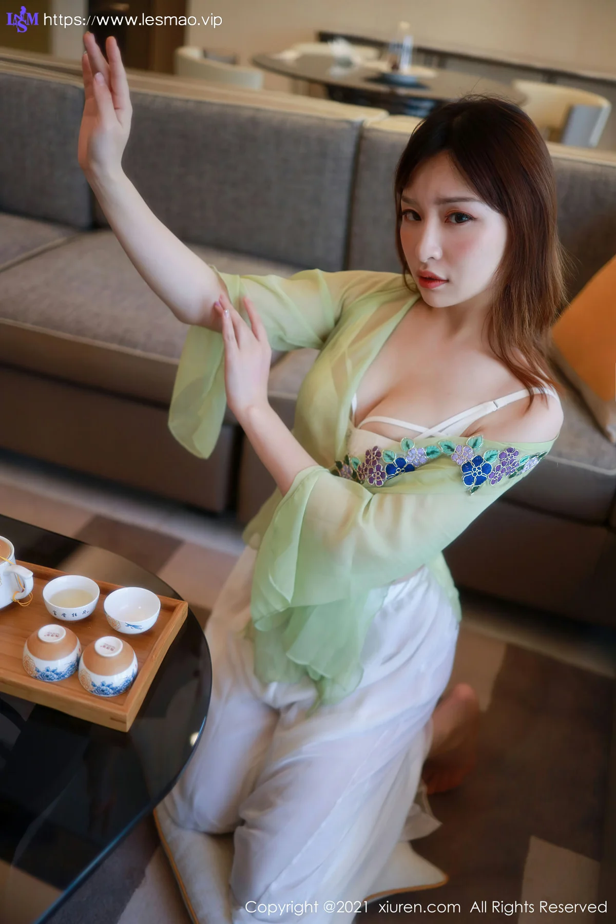 XiuRen 秀人 No.3029  茶艺玉足主题写真 小萱nacay - 8