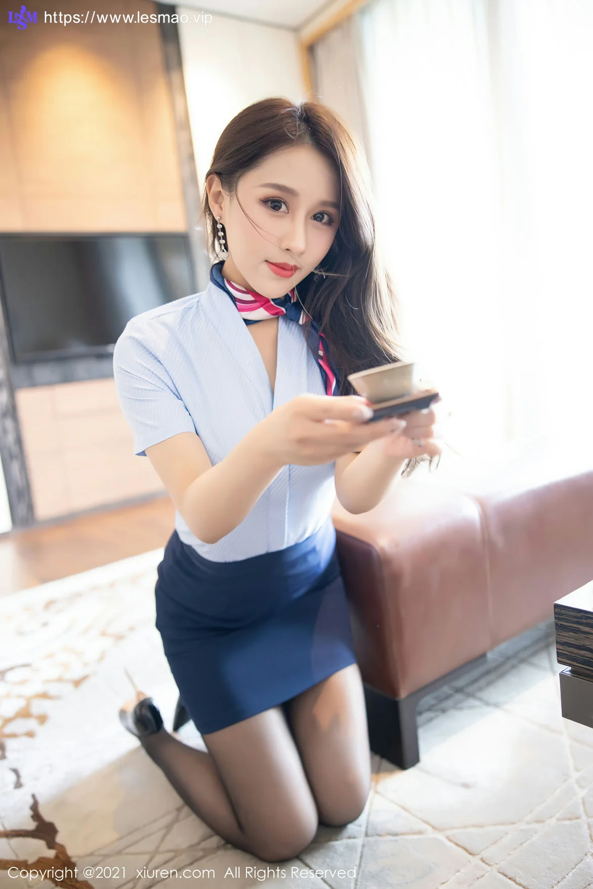 XiuRen 秀人 No.3073  空姐制服捆绑 徐安安 - 3