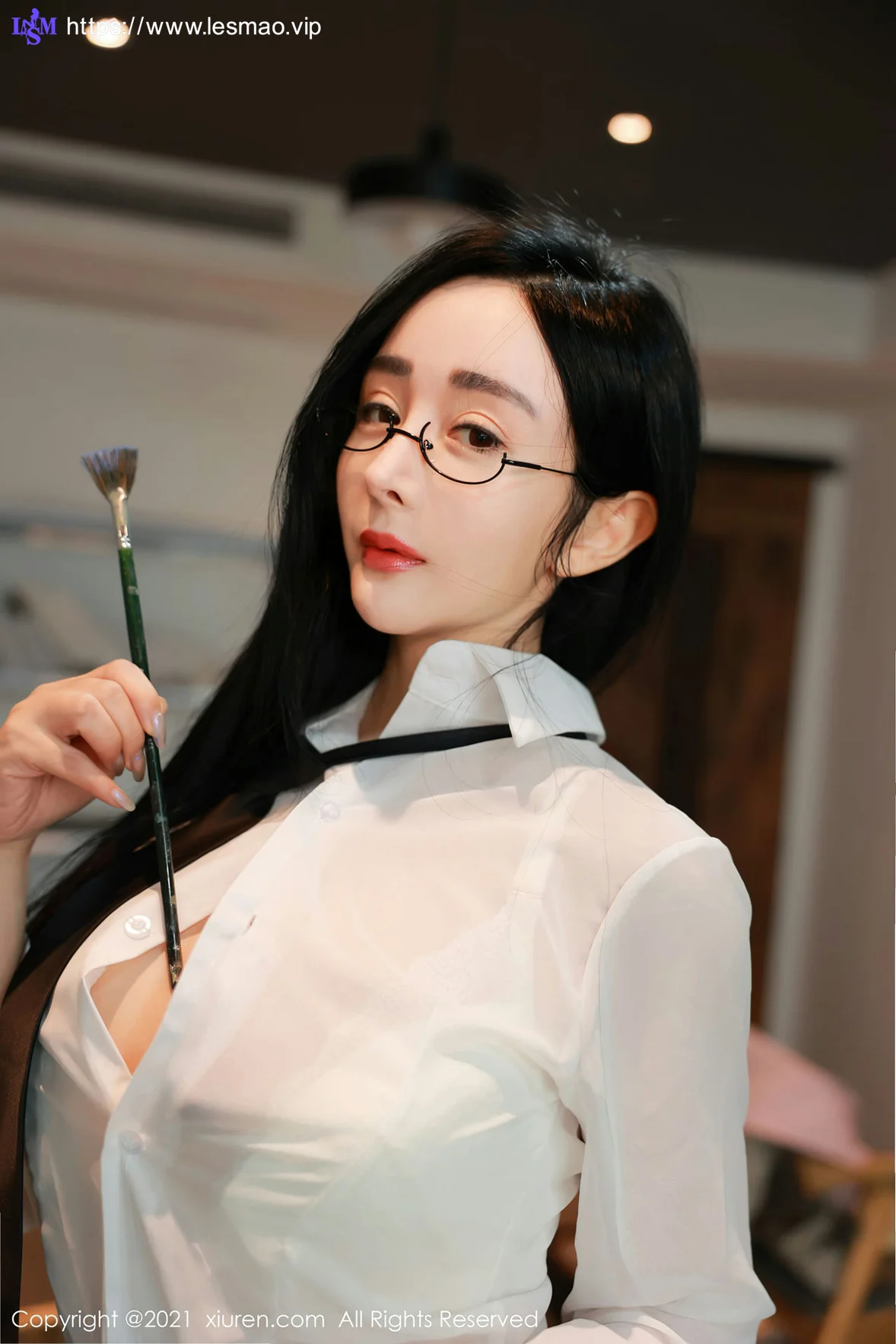 XiuRen 秀人 No.3341  我的美女美术老师 允爾 剧情主题写真 - 7