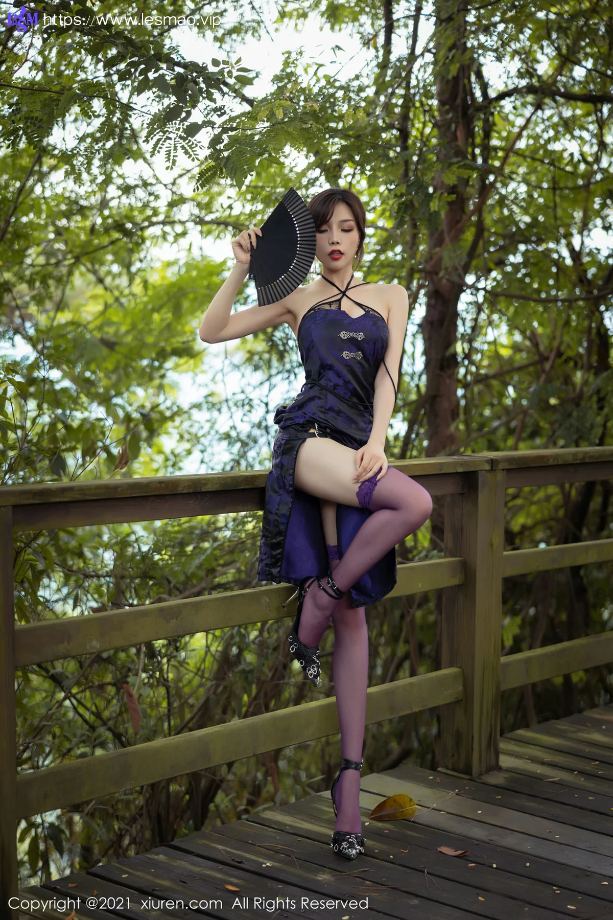 XiuRen 秀人 No.3794 紫色旗袍 芝芝Booty 性感写真11 - 2