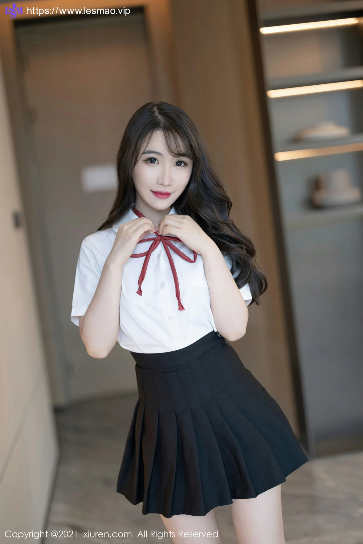 XiuRen 秀人 No.3960 绯月樱 学生制服 - 9