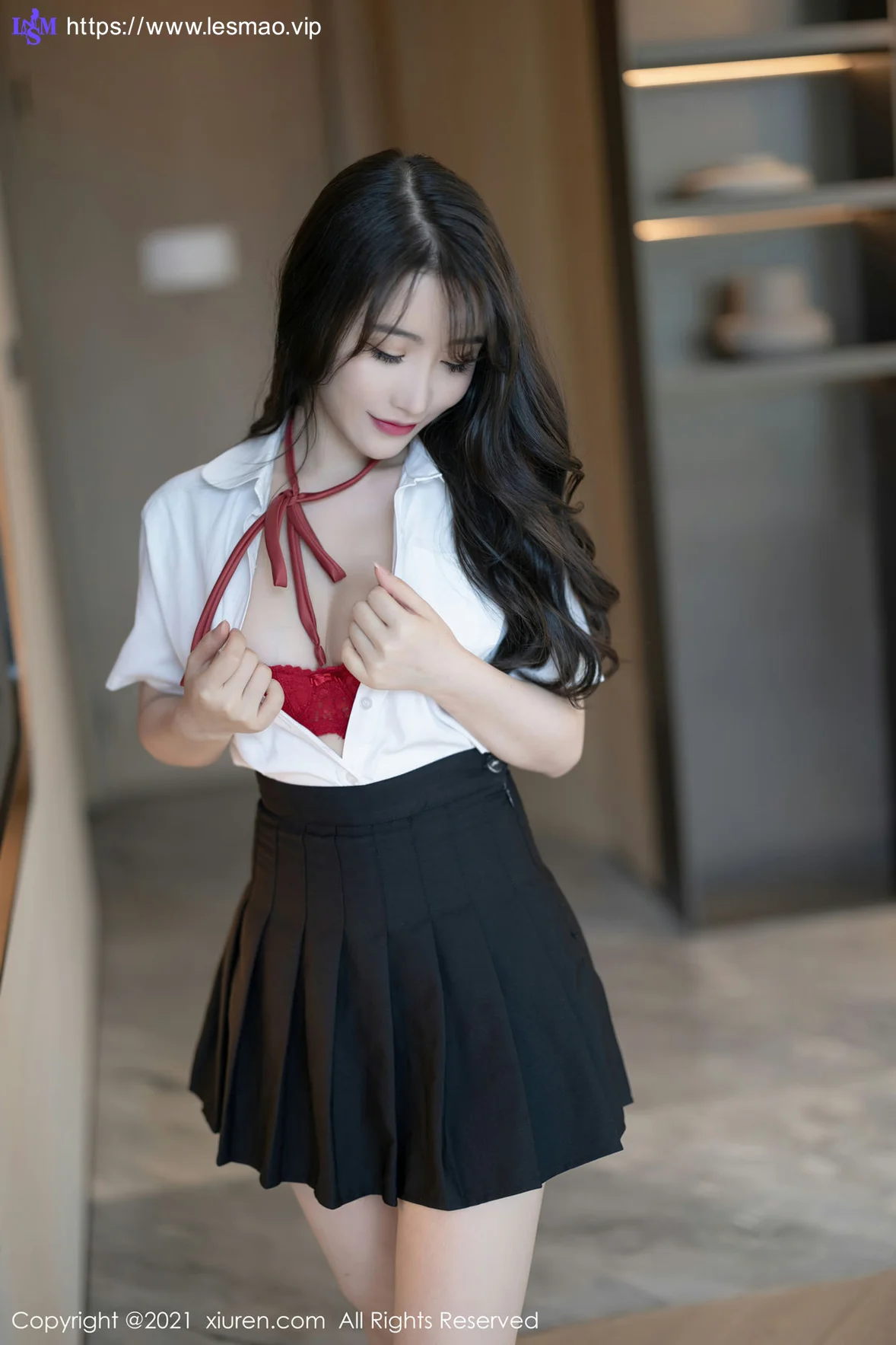 XiuRen 秀人 No.3960 绯月樱 学生制服 - 2