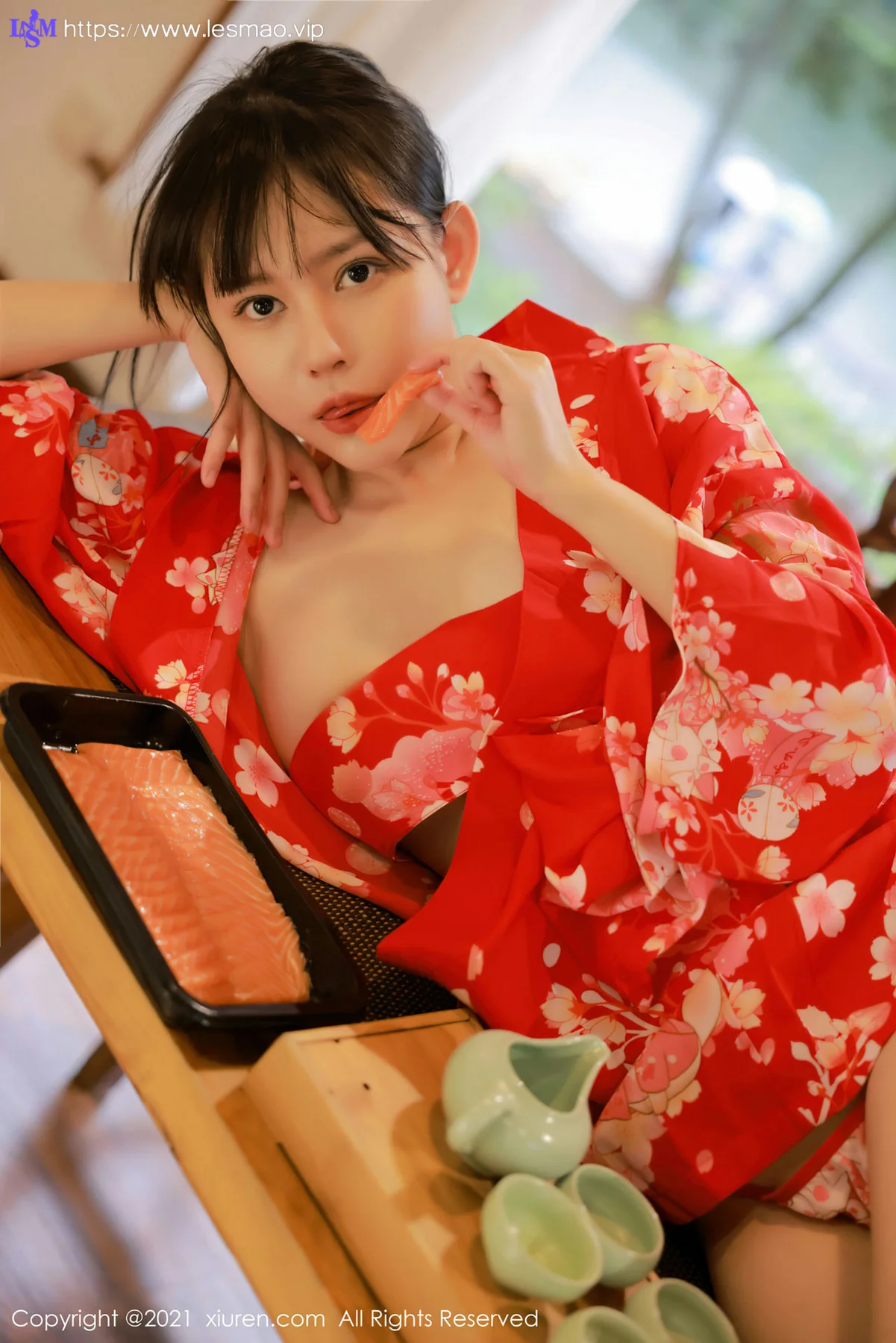 XiuRen 秀人 No.4063 新人模特和服系列 韩希蕾 首套写真 - 9