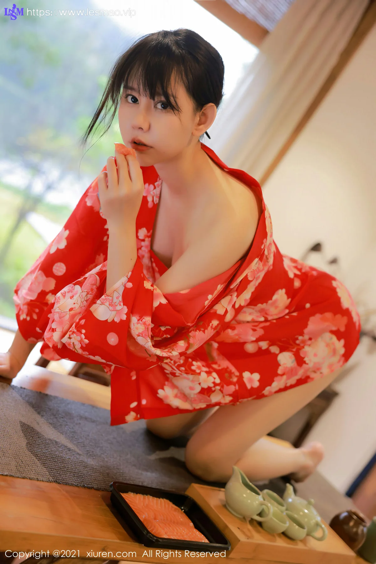 XiuRen 秀人 No.4063 新人模特和服系列 韩希蕾 首套写真 - 8