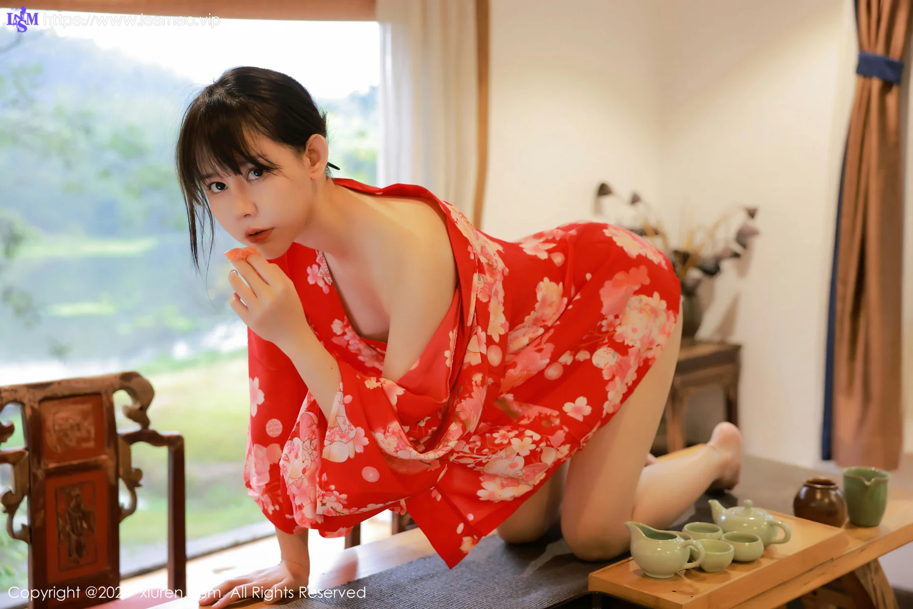 XiuRen 秀人 No.4063 新人模特和服系列 韩希蕾 首套写真 - 9