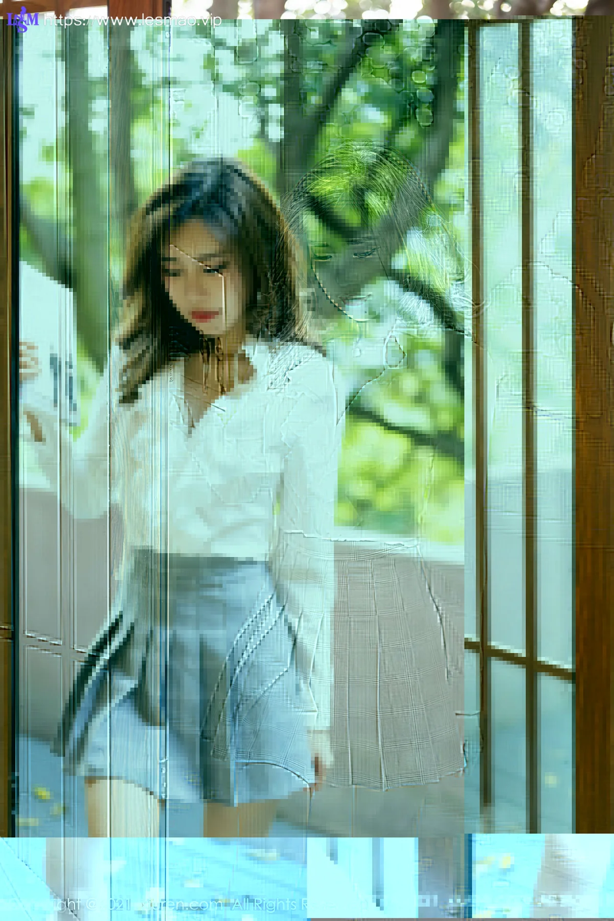 XiuRen 秀人 No.4192 JK系列 绮里嘉ula 长三角旅拍11 - 1