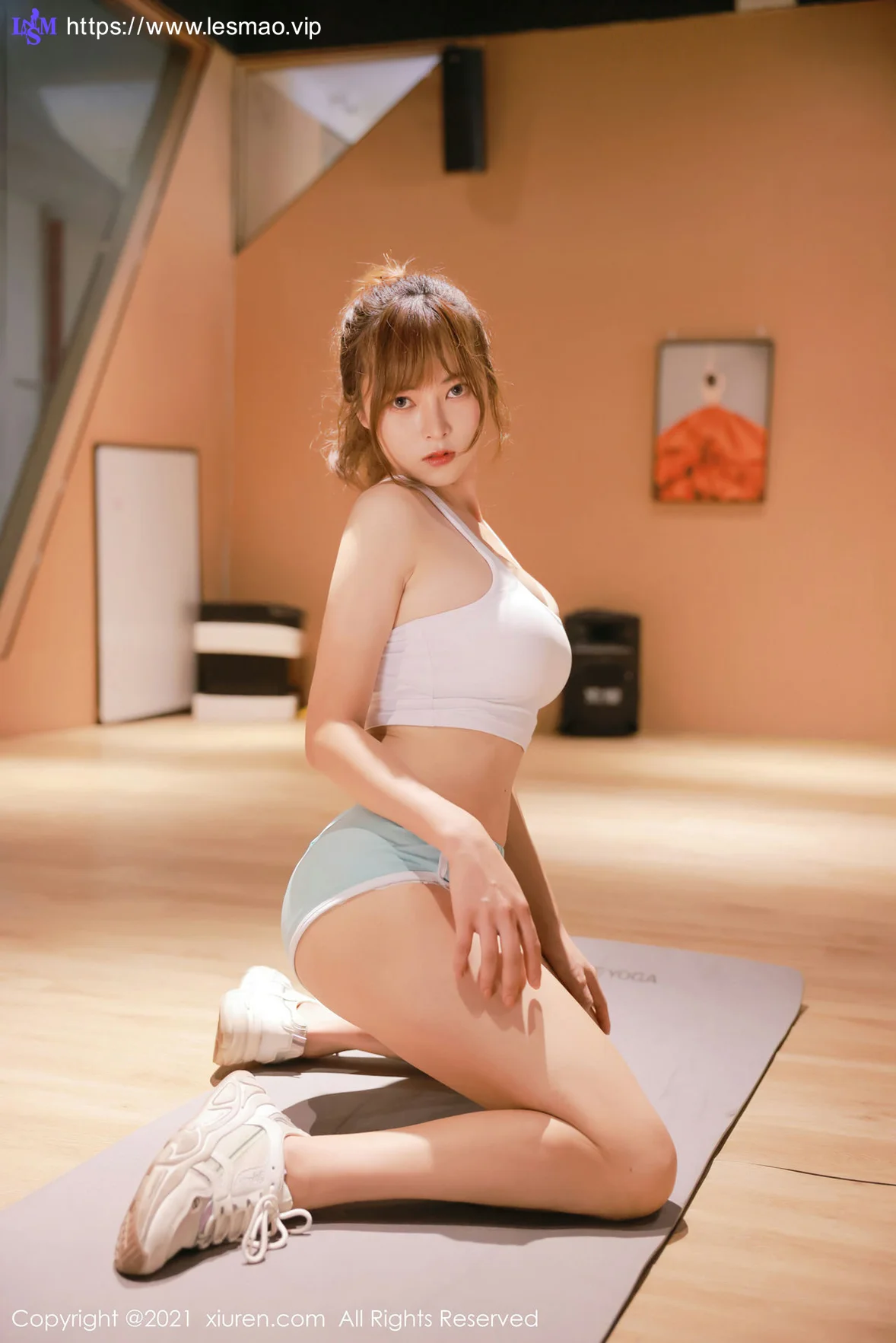 XiuRen 秀人 No.4196 健身房运动内衣 奈沐子 性感写真 - 8