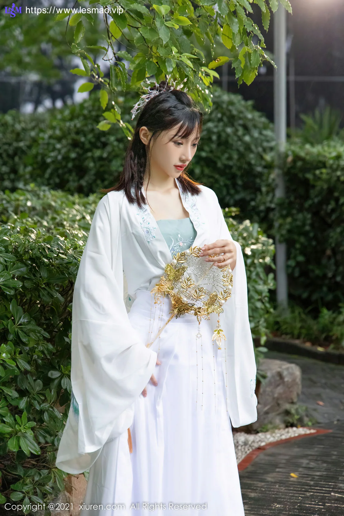 XiuRen 秀人 No.4344 白色古装服饰装扮  西门小玉 性感写真 - 7