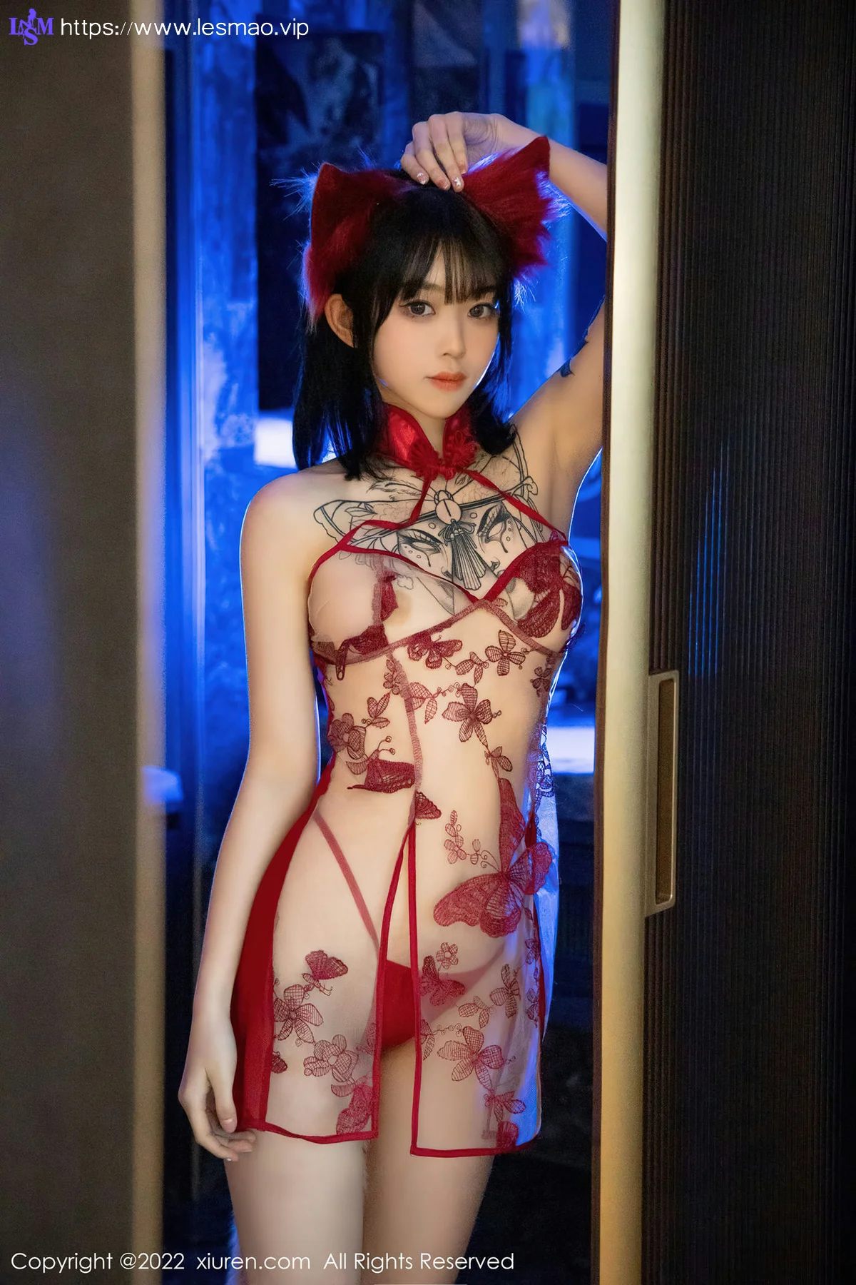 XiuRen 秀人 No.4634 红色轻透服饰 奶瓶. 性感写真1 - 7