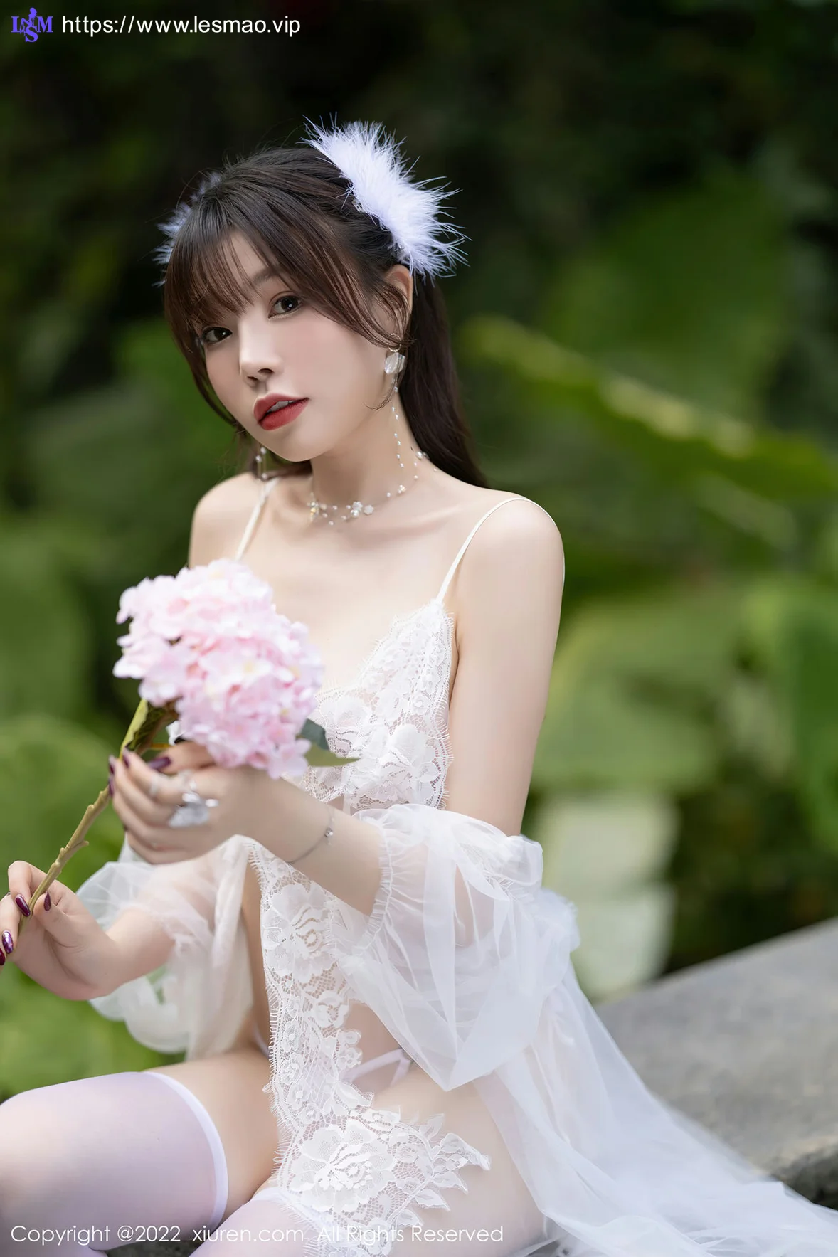 XiuRen 秀人 No.4704 轻透白色蕾丝 芝芝Booty 性感写真11 - 7