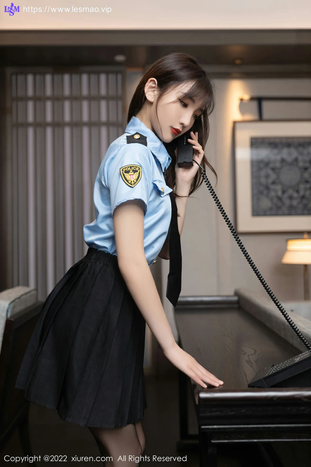 XiuRen 秀人 No.5461 陆萱萱 警花制服 - 1