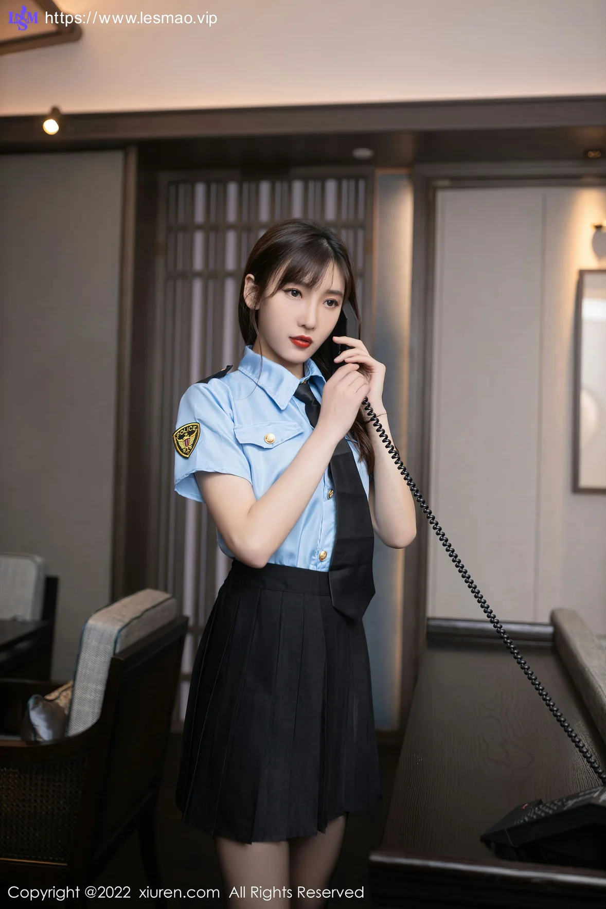 XiuRen 秀人 No.5461 陆萱萱 警花制服 - 2