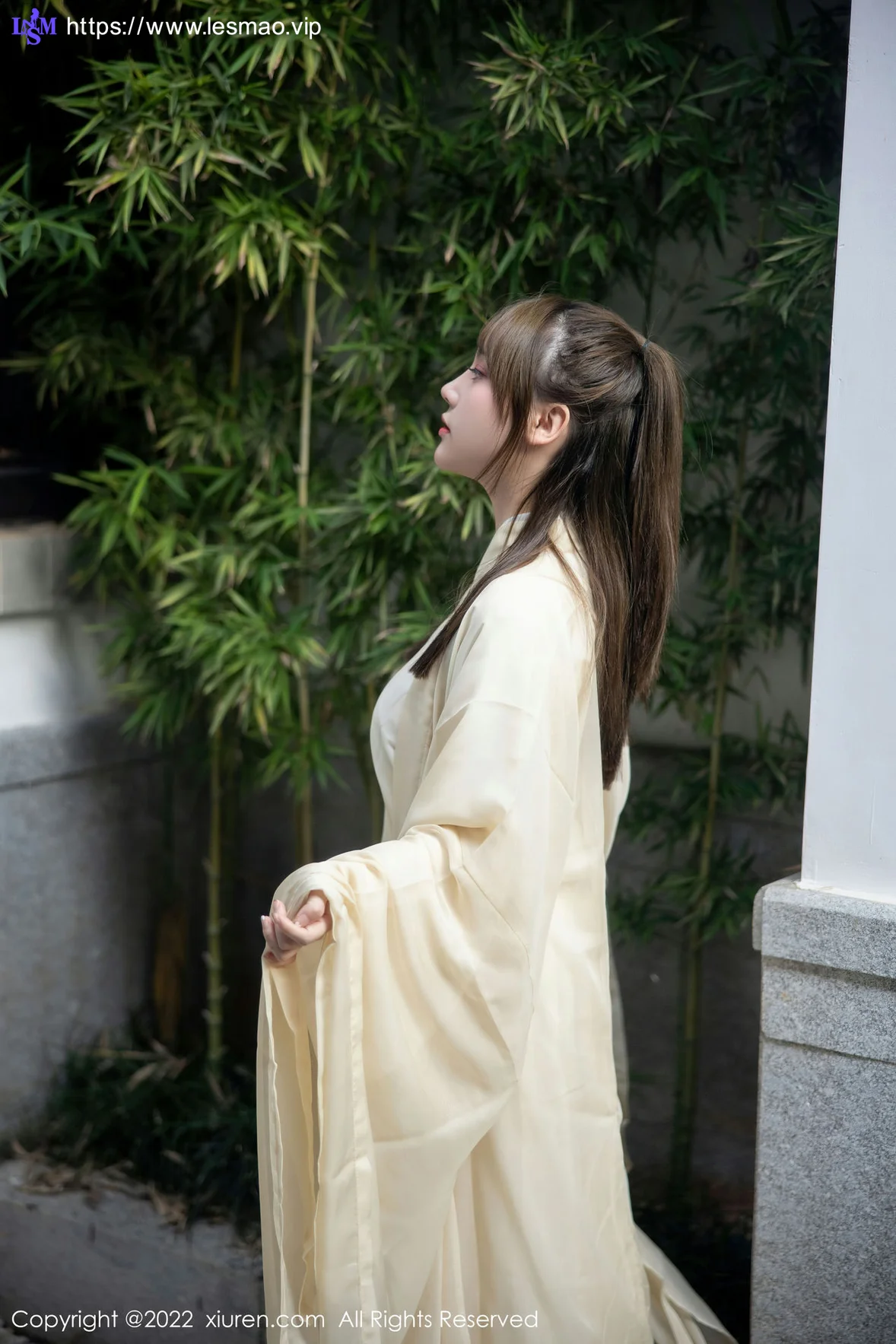 XiuRen 秀人 No.5653 豆瓣酱 白色古装服饰性感写真3 - 1
