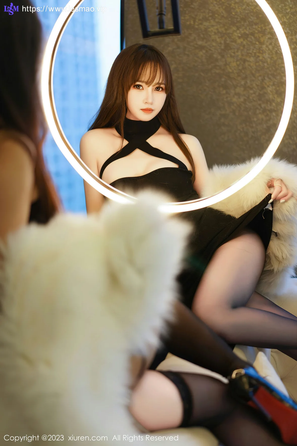 XiuRen 秀人 No.6162 两位女神模特合集写真laura阿姣双峰对决 - 7