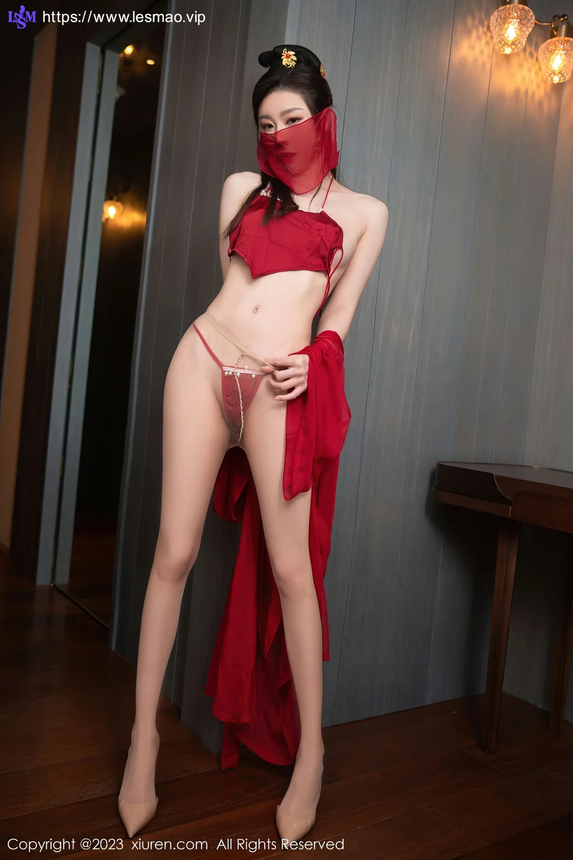 XiuRen 秀人 No.6509 是小逗逗 红色古装服饰性感写真1 - 6