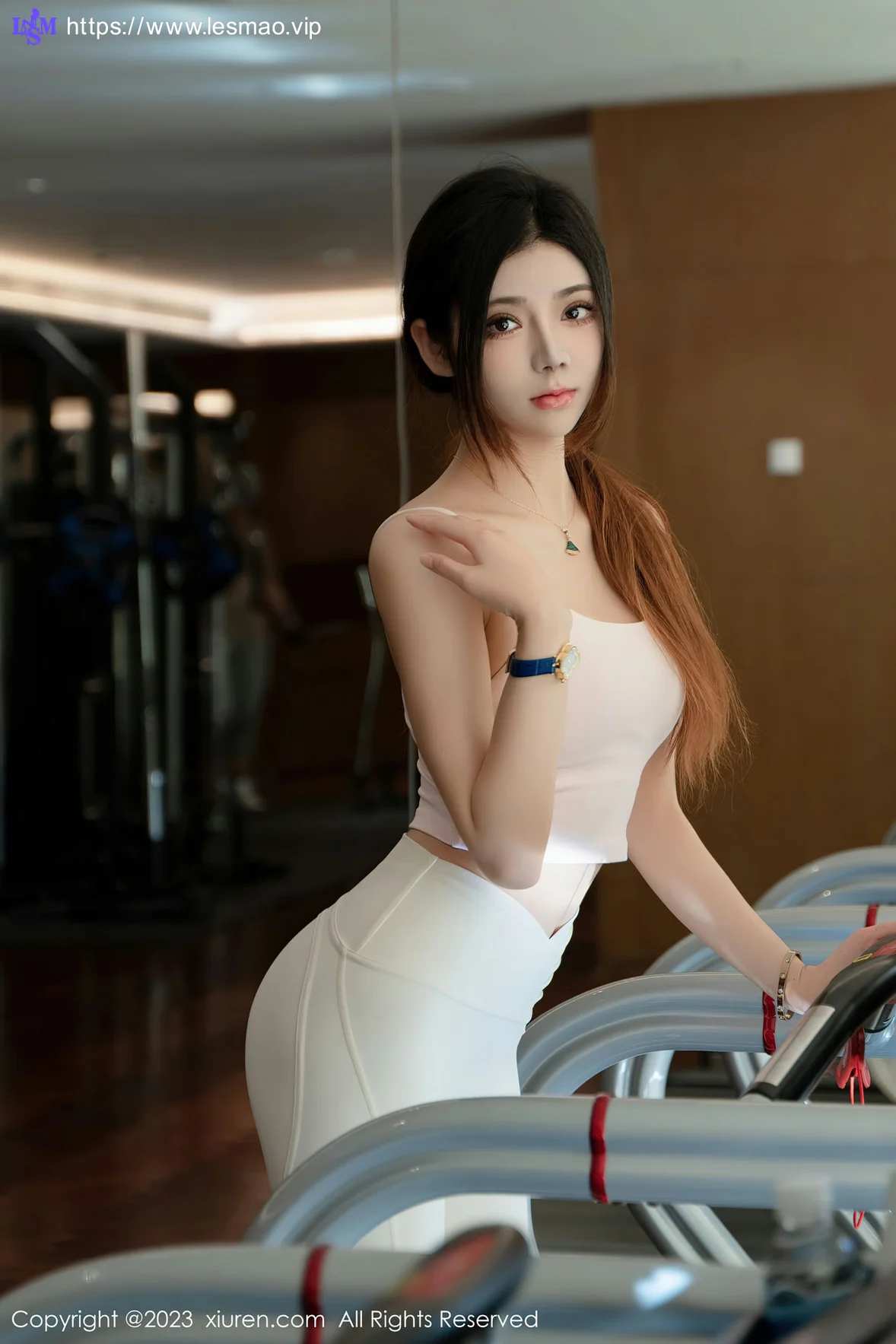 XiuRen 秀人 No.6734 加朵babe 粉色瑜伽服性感写真3 - 6