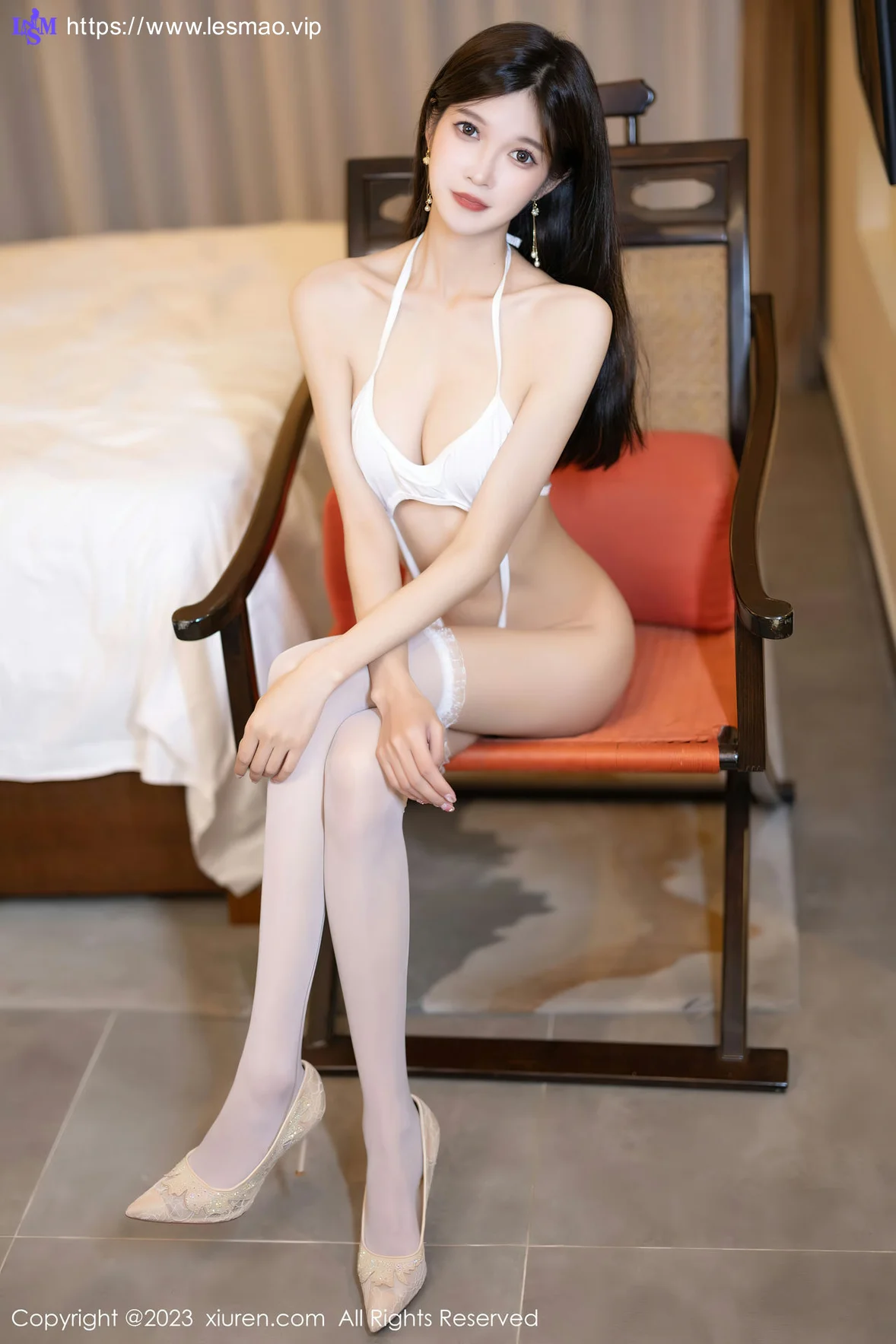 XiuRen 秀人 No.7404  程程程- 白色短款旗袍安吉旅拍22 - 5
