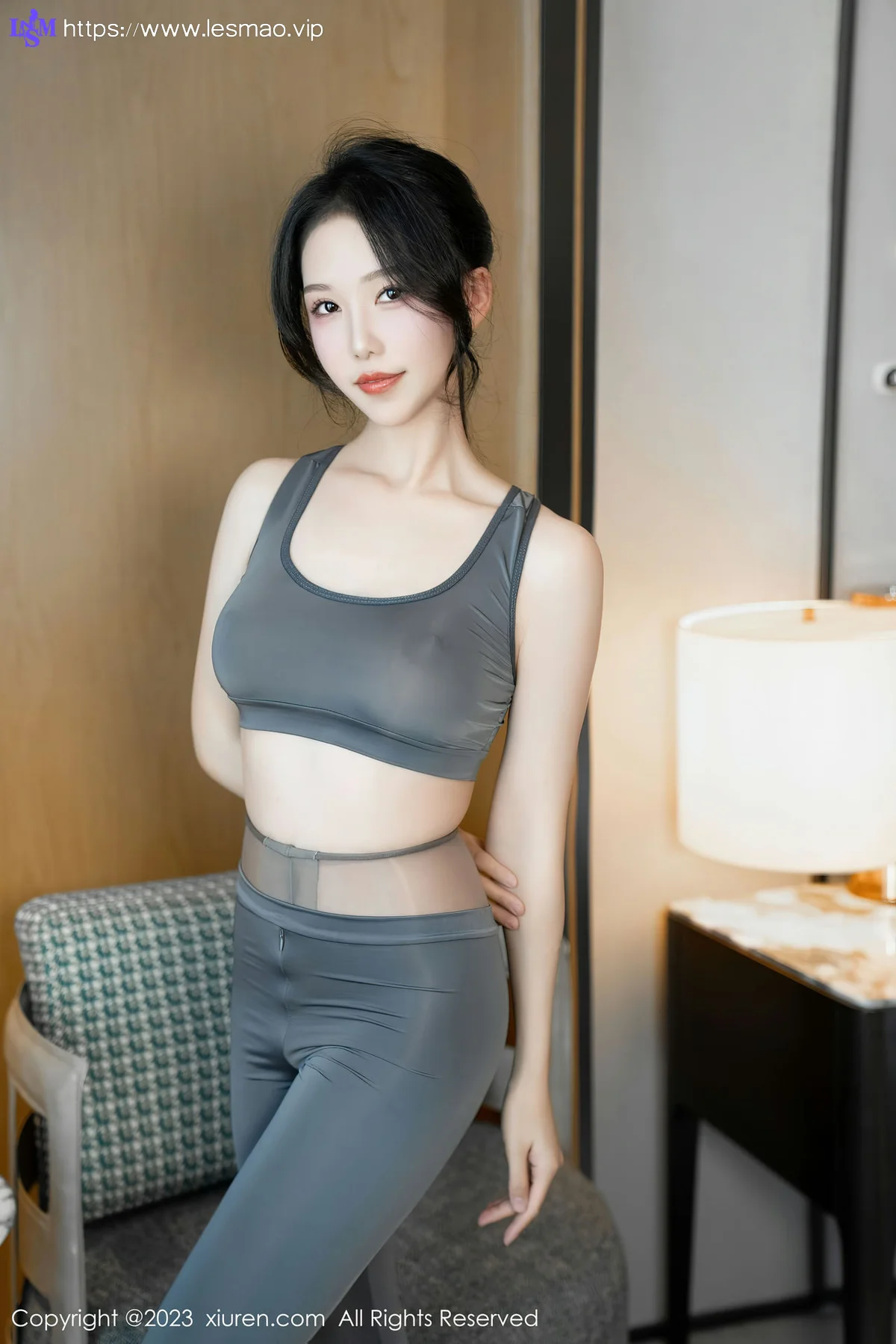 XiuRen 秀人 No.7882  利世 灰色瑜伽服性感写真111 - 10