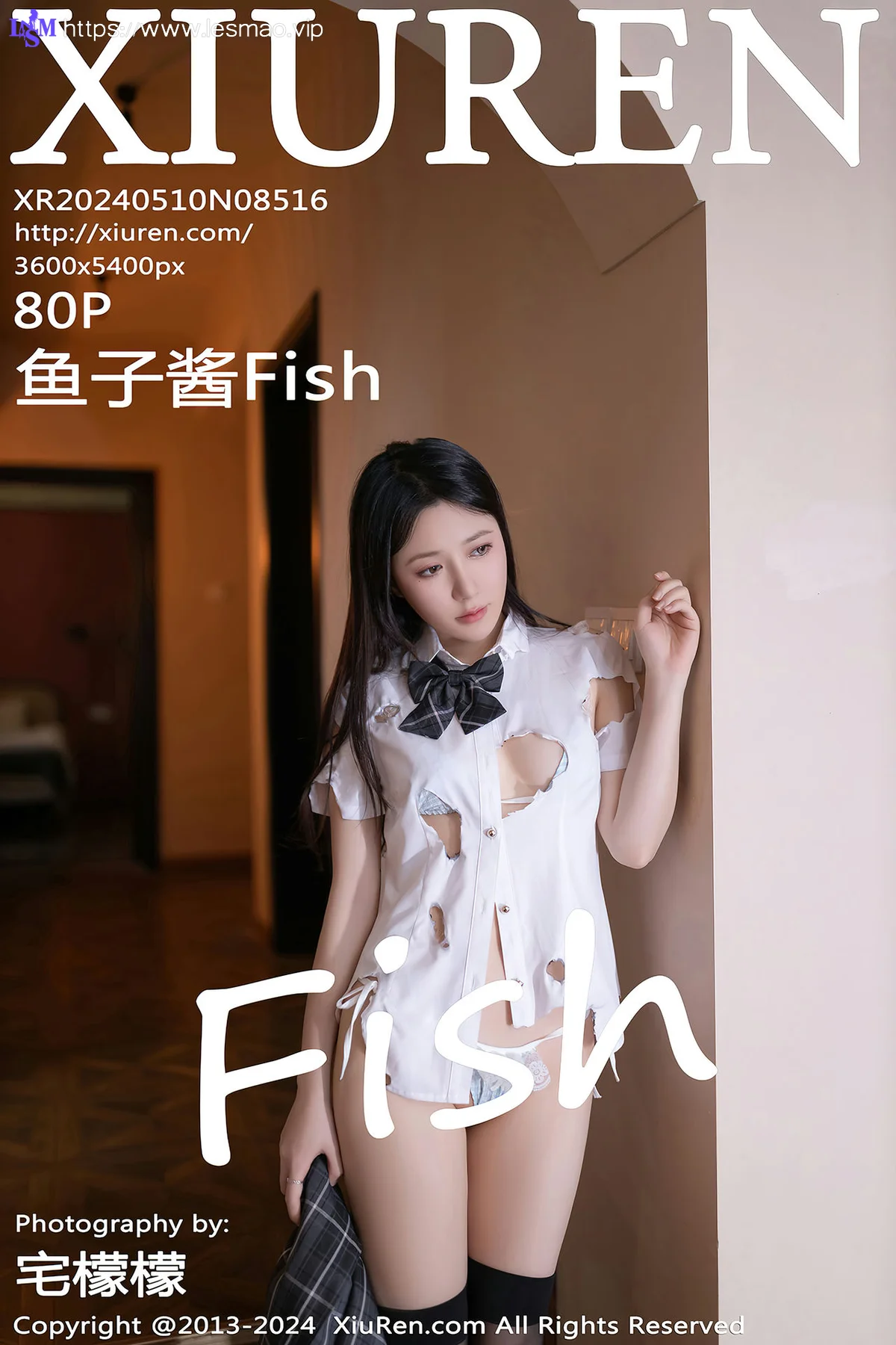 XiuRen 秀人 No.8516 鱼子酱Fish 破碎衬衫性感写真11 - 1