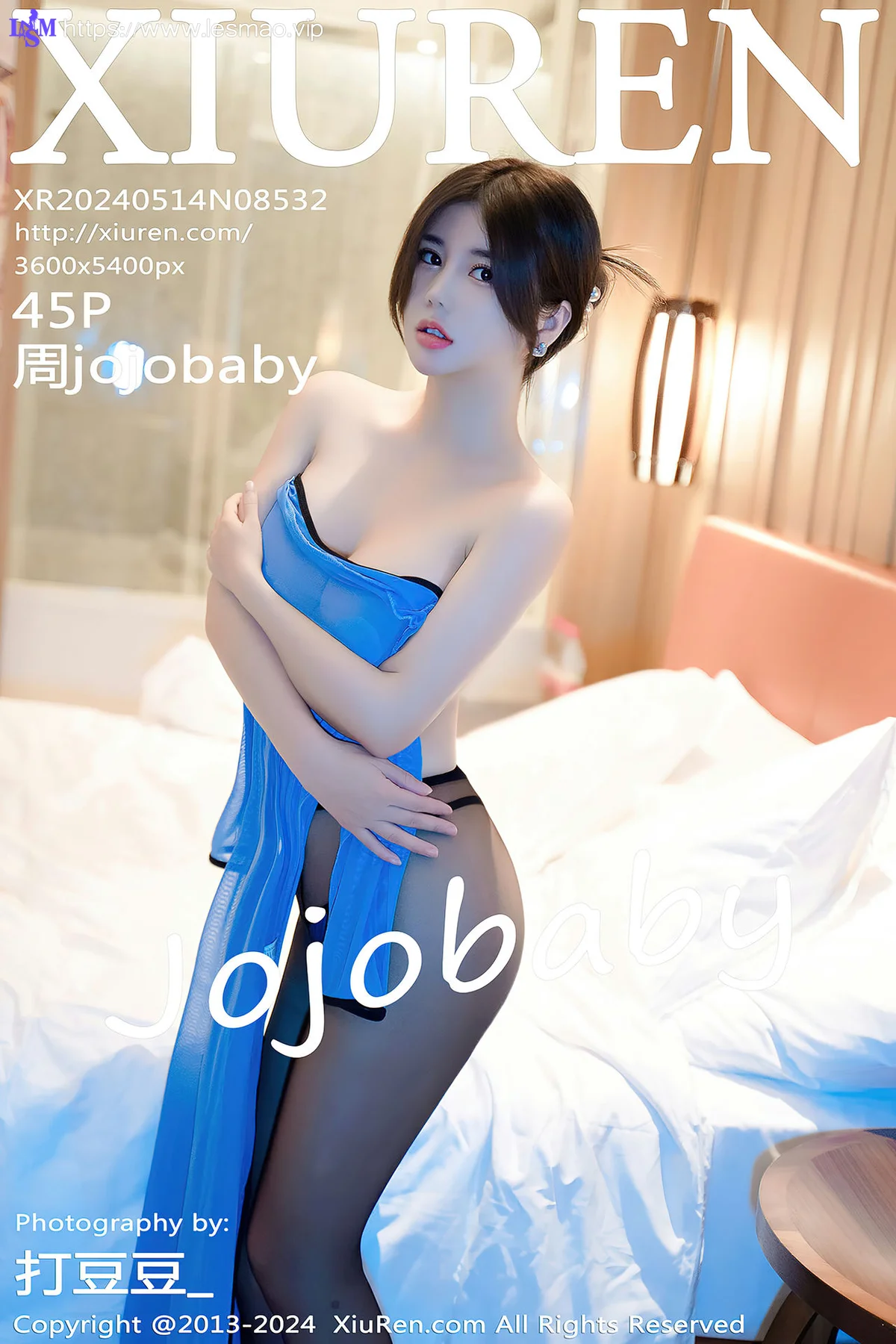 XiuRen 秀人 No.8532 周jojobaby 蓝色旗袍性感写真 - 6