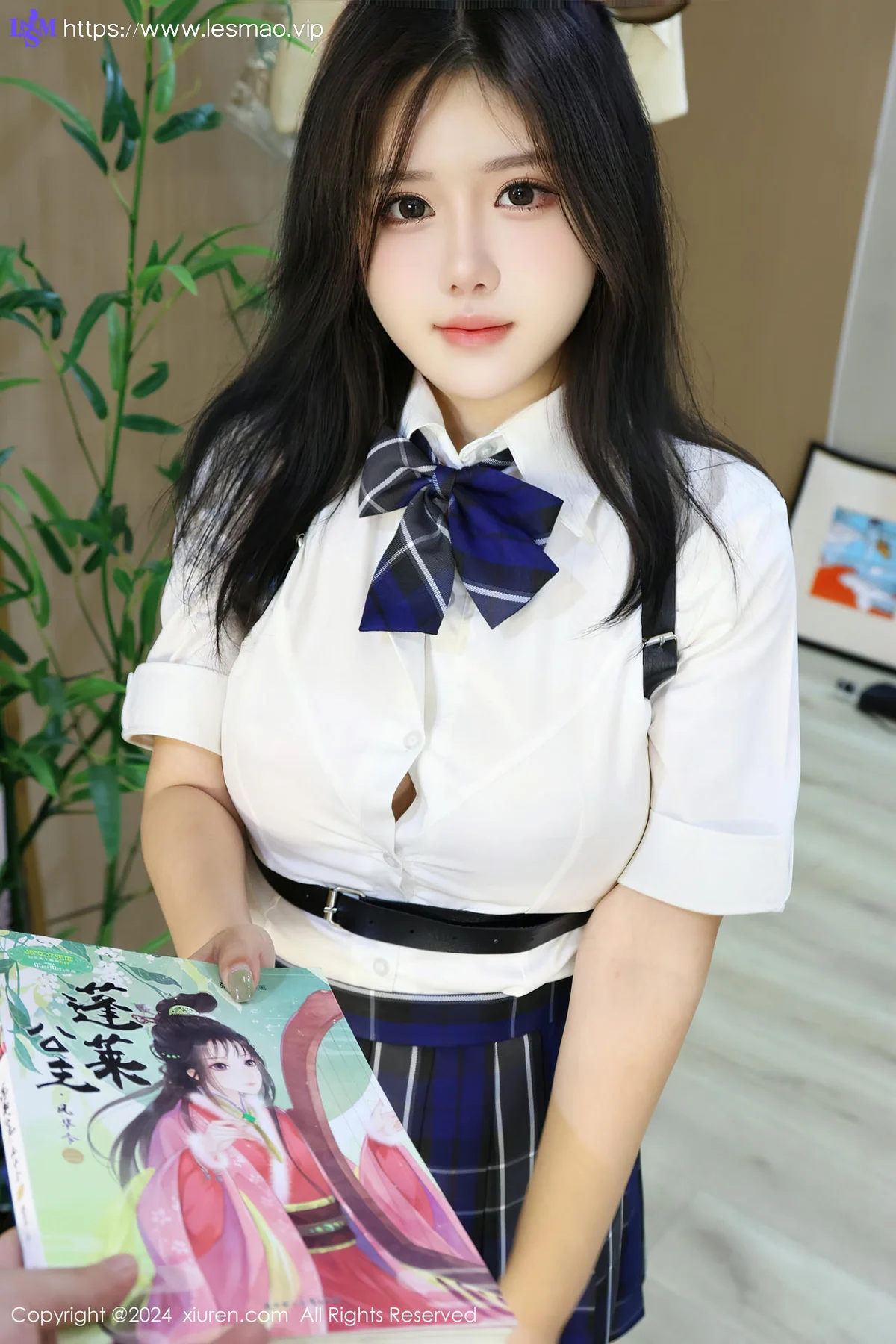 XiuRen 秀人 No.8637 小薯条nienie 图书馆场景拍摄性感写真 - 5